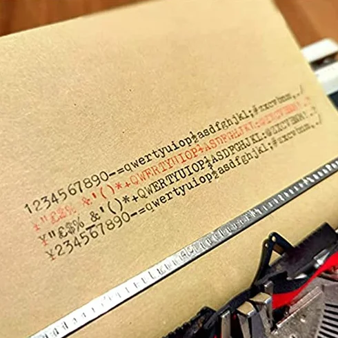 Macchina da scrivere manuale, macchina da scrivere meccanica portatile di ispirazione retrò per scrivere lettere e artigianato