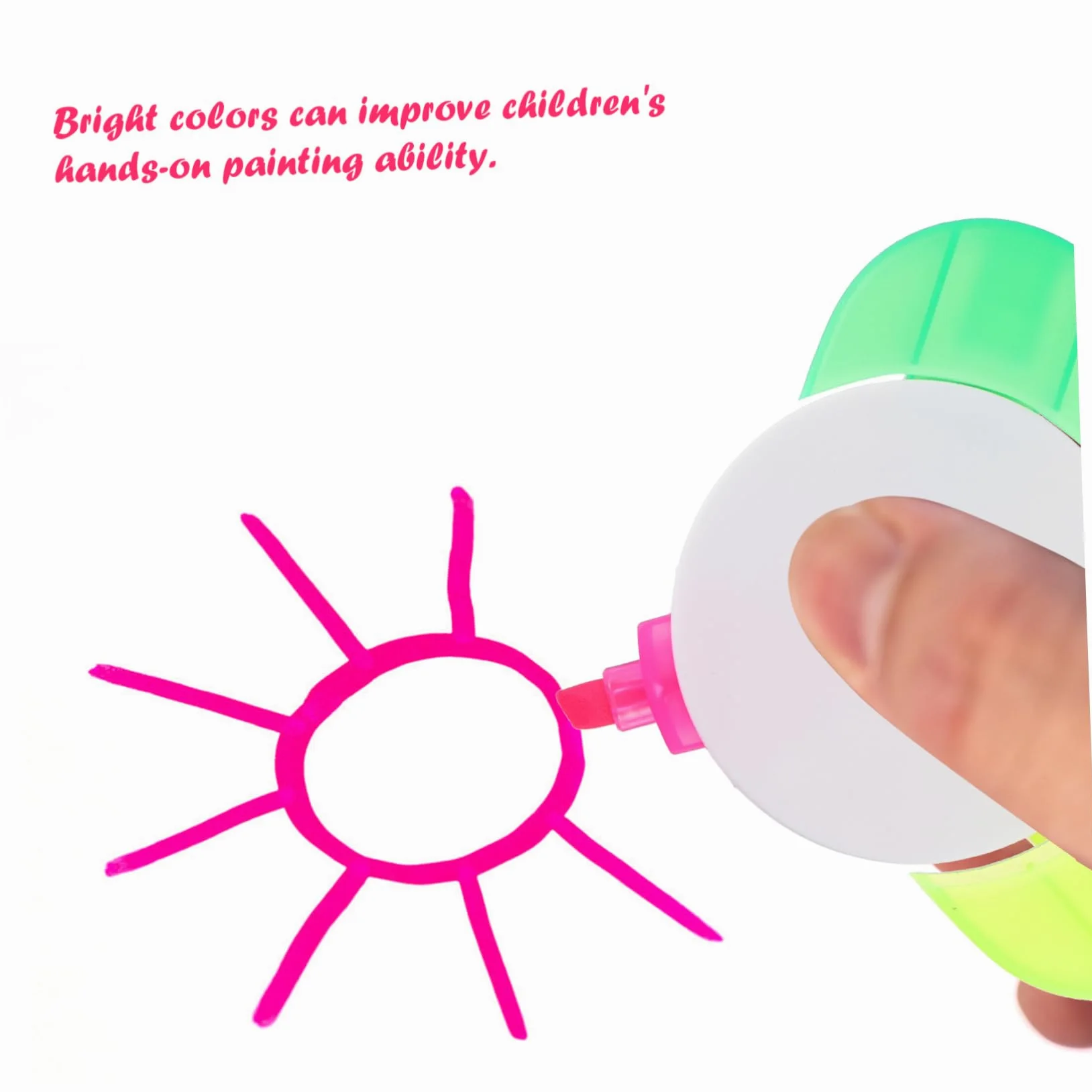 DOITOOL 3 Set Evidenziatori Penne Fluorescenti Per Journaling Design E Compatto Per Decorazioni 5 Pezzi * 3