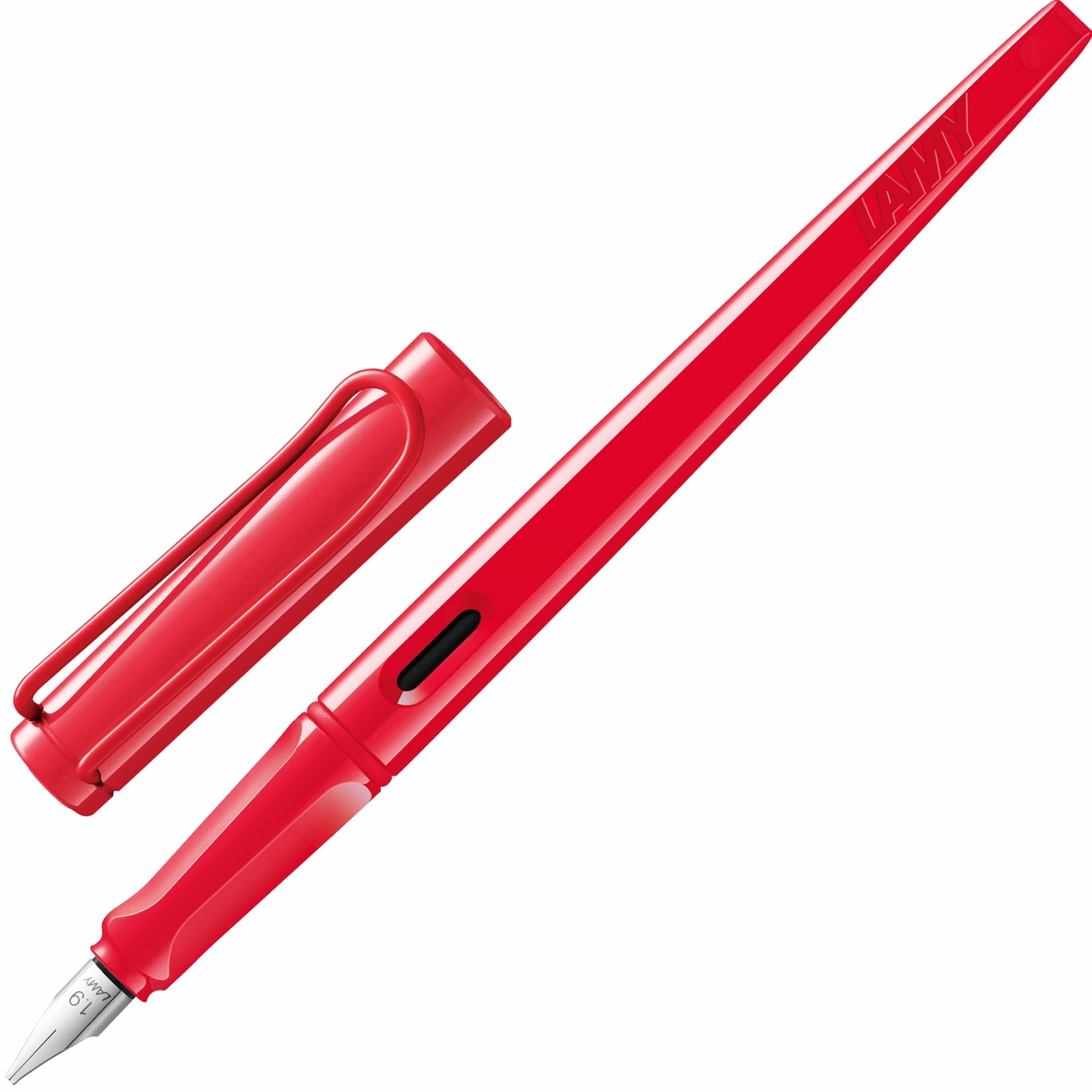 Lamy joy stilografica calligrafia pennino acciaio 1,9 mm cartuccia T 10 blue