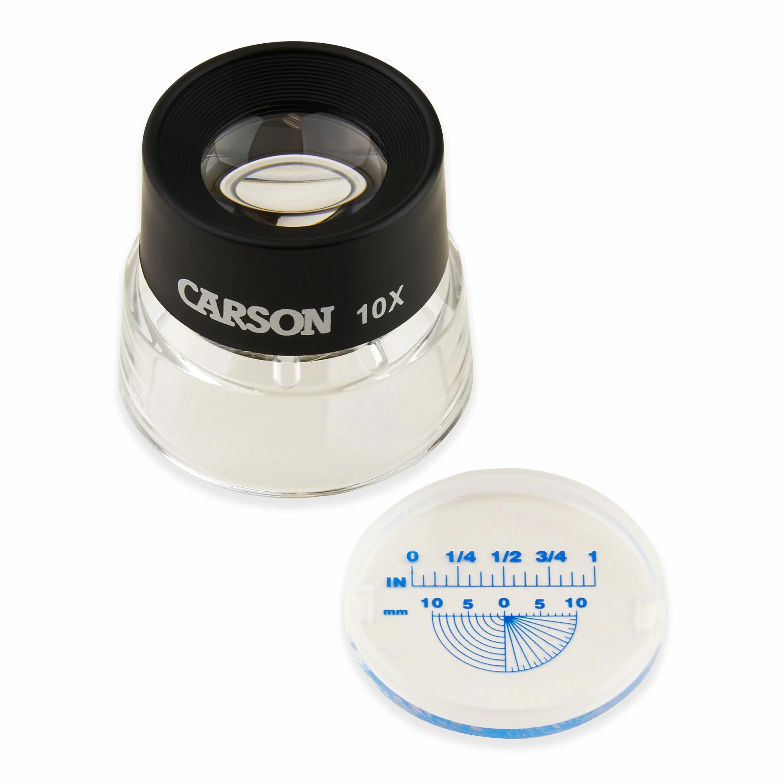 Carson Optical LumiLoupe LL-20 lente di ingrandimento x10 con griglia di misurazione