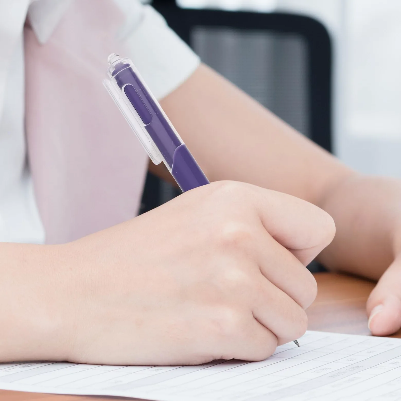 Set 50 Penne Gel Nere Retrattili a Punta Fine Penne Compatte Leggere Clip Robusta per Ufficio Scuola e Uso Quotidiano per Scrittura Precisa e Asciugatura Rapida