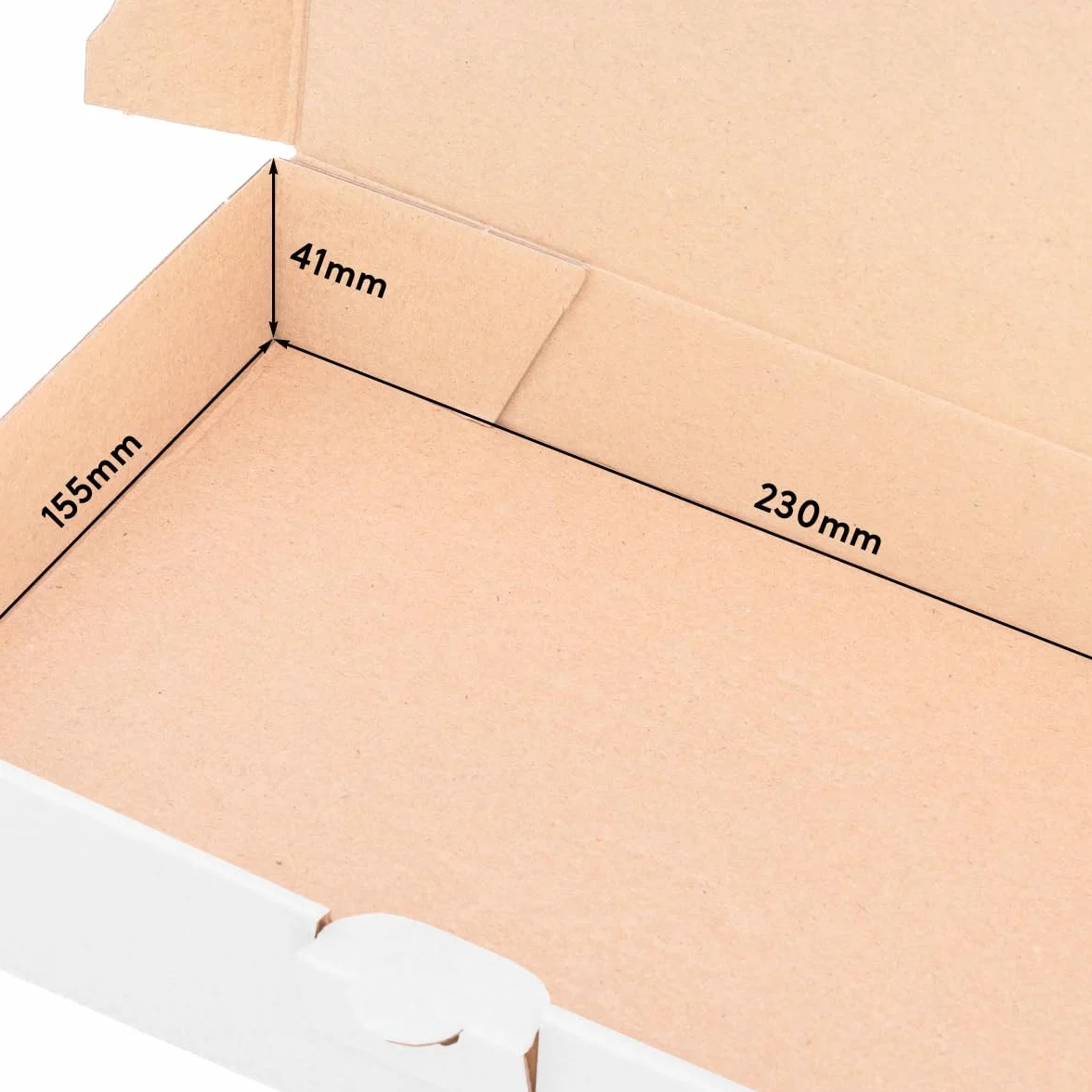 verpacking scatole postali piatte 24 x 16 x 4,5 cm A5 MB 3 bianco - Spedizione Postale scatole cartone scatole cartone con coperchio 25 pezzi