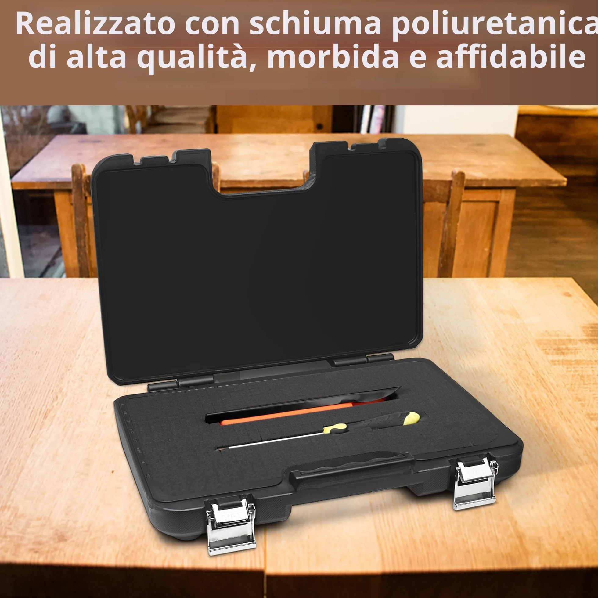 4 Pezzi Poliuretano espanso,Inserto in schiuma pretagliato, Imbottitura a dadi in schiuma 400 x 300 x 50 mm valigetta per fotocamera, inserto per valigia, miniature, attrezzi