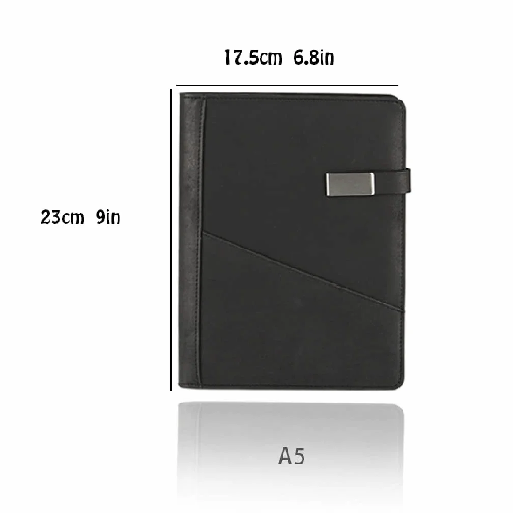 taccuini e diari Confezione Regalo Per Notebook Set Di Notebook Con Fibbia Portatile Multifunzione Di Personalità Semplice Diario Ispessito Taccuino (Color : Black+pen set)
