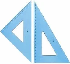 Coppia Squadre Disegno Tecnico 30-45° 60°