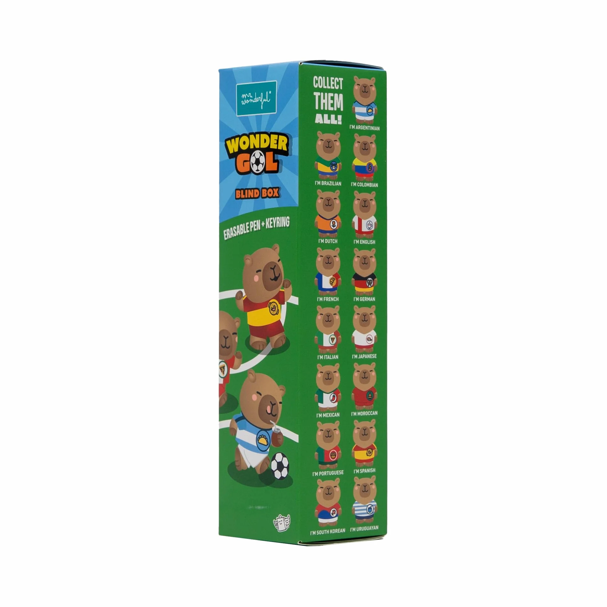 Wonder Gol Blind Box Penna Cancellabile Sorpresa Portachiavi Capibara Penne Collezionabili Inchiostro Blu