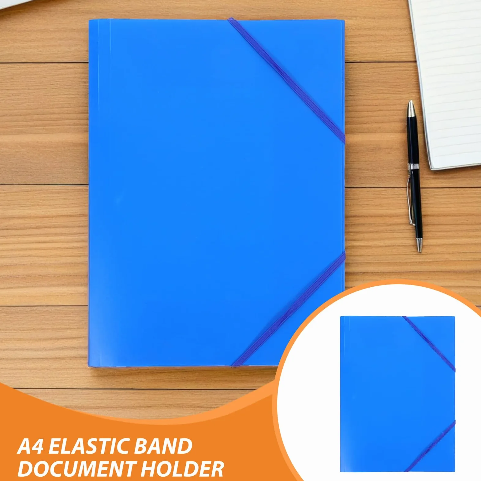 WOONEKY 10 Pezzi Cartellina Portadocumenti con Elastico Organizer Pieghevole in Plastica Resistente per Ufficio Scuola e Viaggio Confezione da Compatta e Versatile