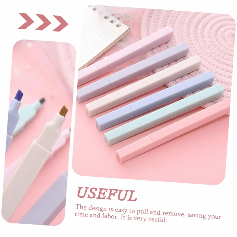 EXCEART 36pezzi Evidenziatori Plastici Colorati Per Studio e Scrapbooking Pennarelli Per Segnare Libri Documenti e Appunti Per Studenti e Insegnanti