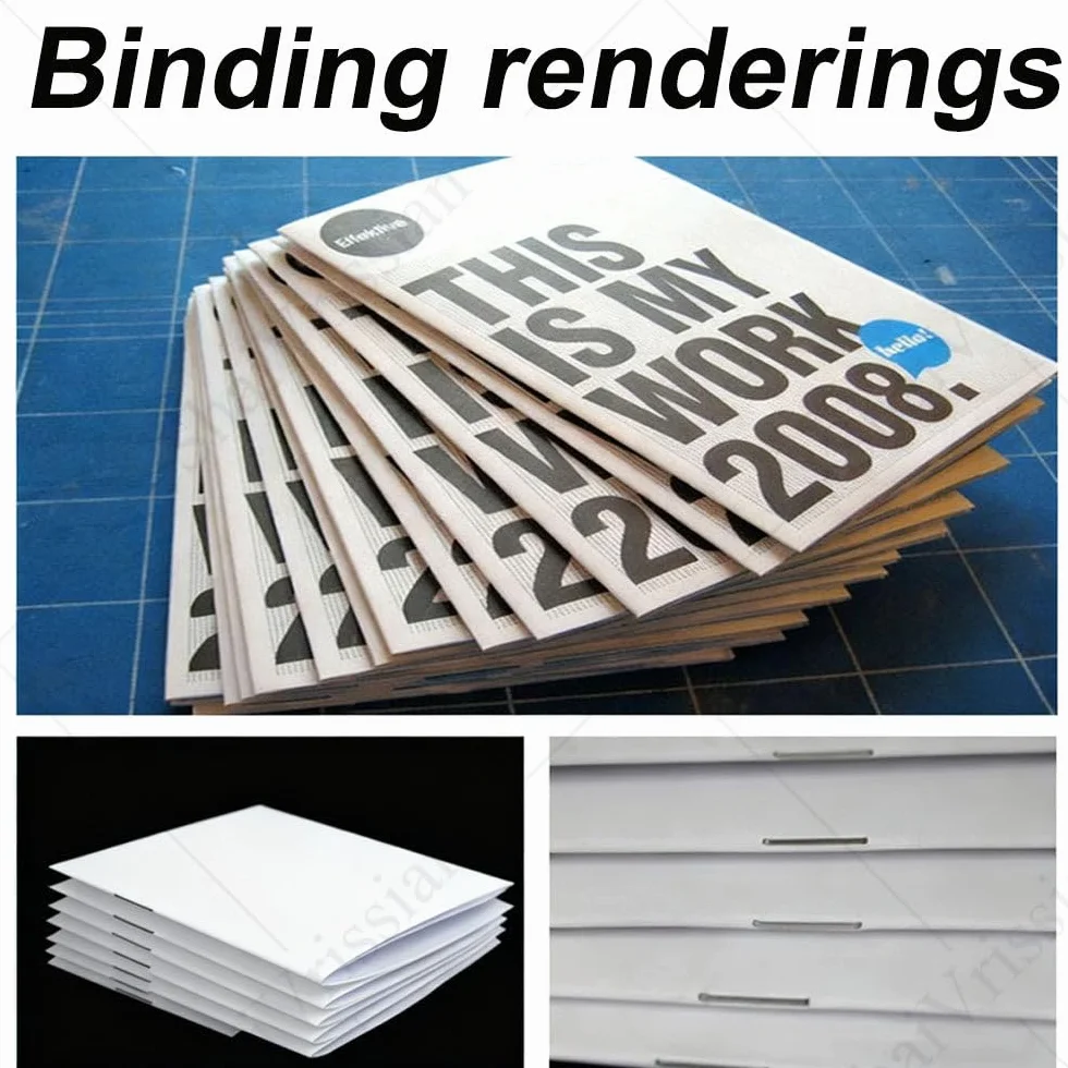 Cucitrice Elettrica per Libri Piegatrice per Brochure A3 Automatica a Pinzatura Piatta con Cucitura a Sella 11.69x16.54"