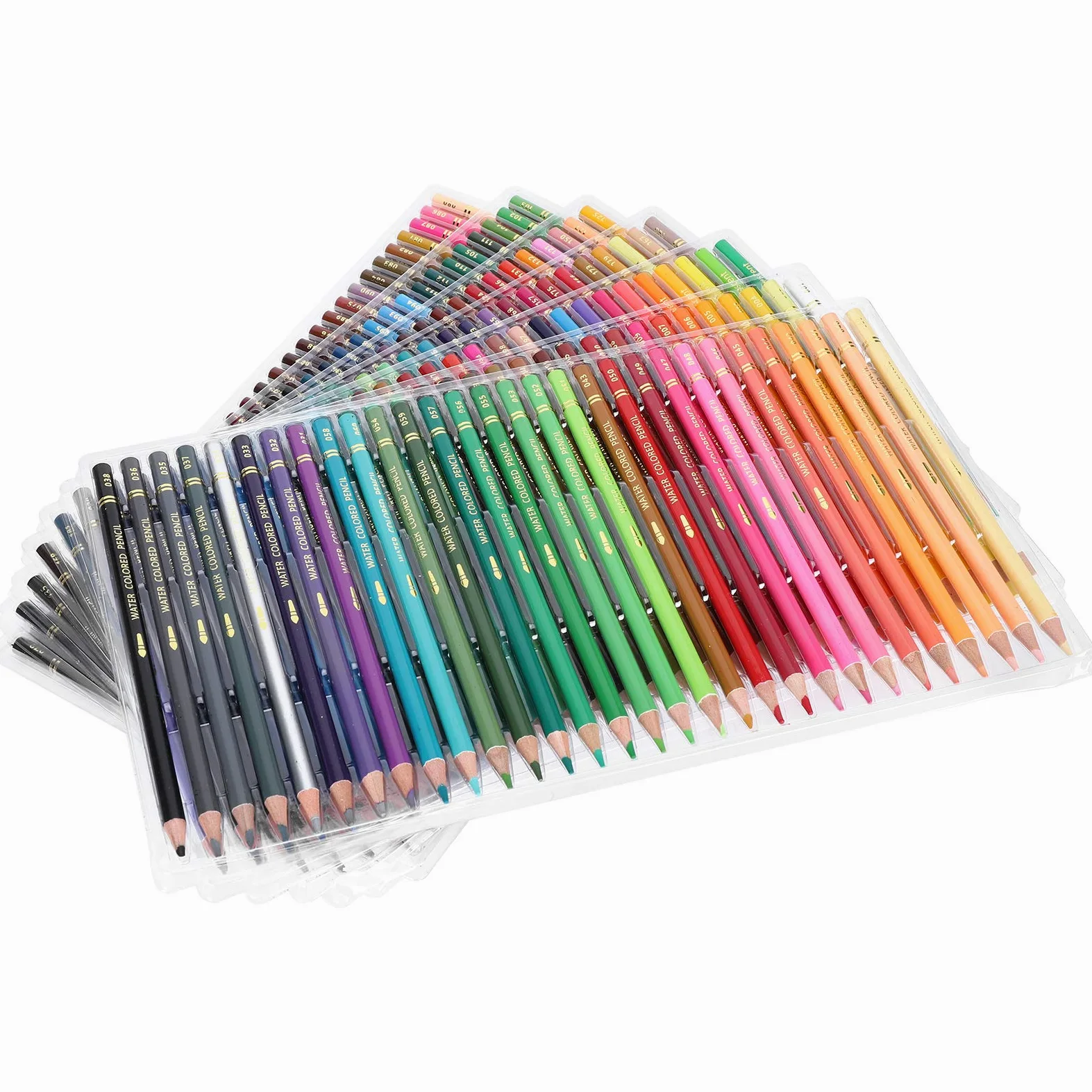 Set di Matite Acquerellabili da 210 Colori con Vassoio in PET Premium per Libri da Colorare per Adulti, Schizzi e Articoli per il Disegno Artistico