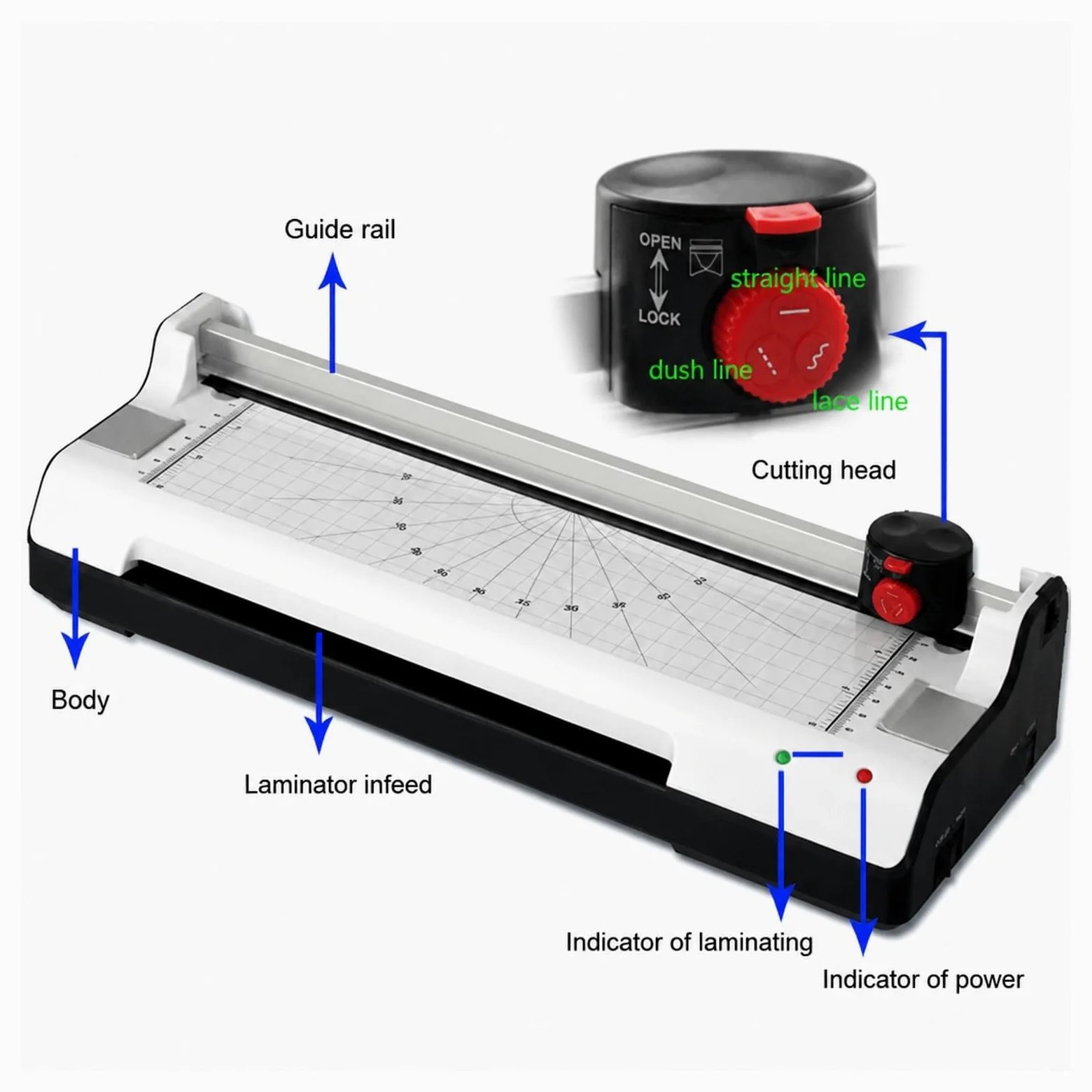 Plastificatrice, Plastificatrice A4 YE288 per la casa e l'ufficio | Caldo E Freddo, 220 V-240 V, 265 W/130 W, Larghezza 230 Mm, Spessore Massimo 0,5 Mm
