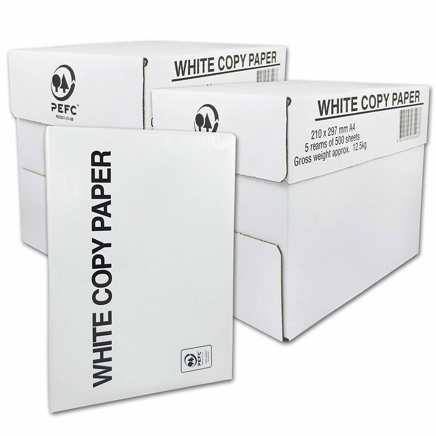 Carta da copia NoName A4 NONAME 70-80g/qm bianco VE = 5000 Fogli