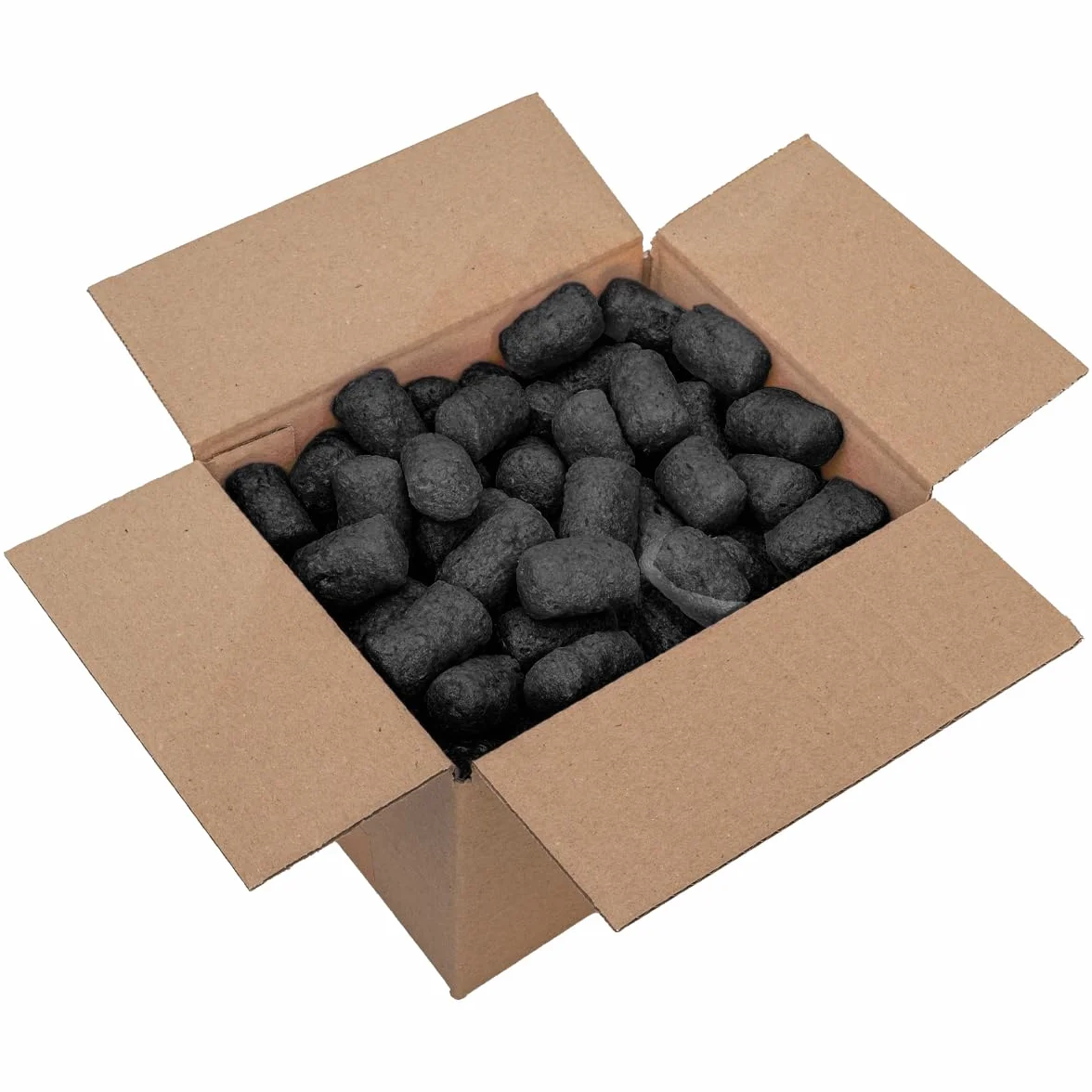 verpacking chips da imballaggio BIO in amido di mais [colore e quantità a scelta] materiale di riempimento per pacchi 25 litri - nero