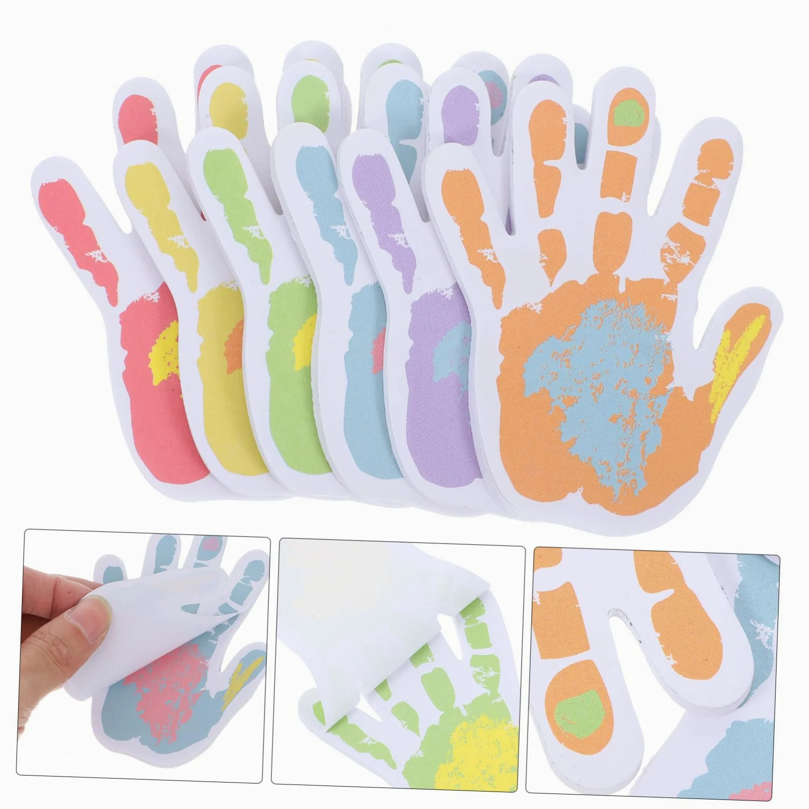 HOMSFOU 5 Pezzi Note Adesive Colorate Autoadesive Memo Stickers Cartoon per Ufficio e Studio per Pianificare e Annotare Importanti