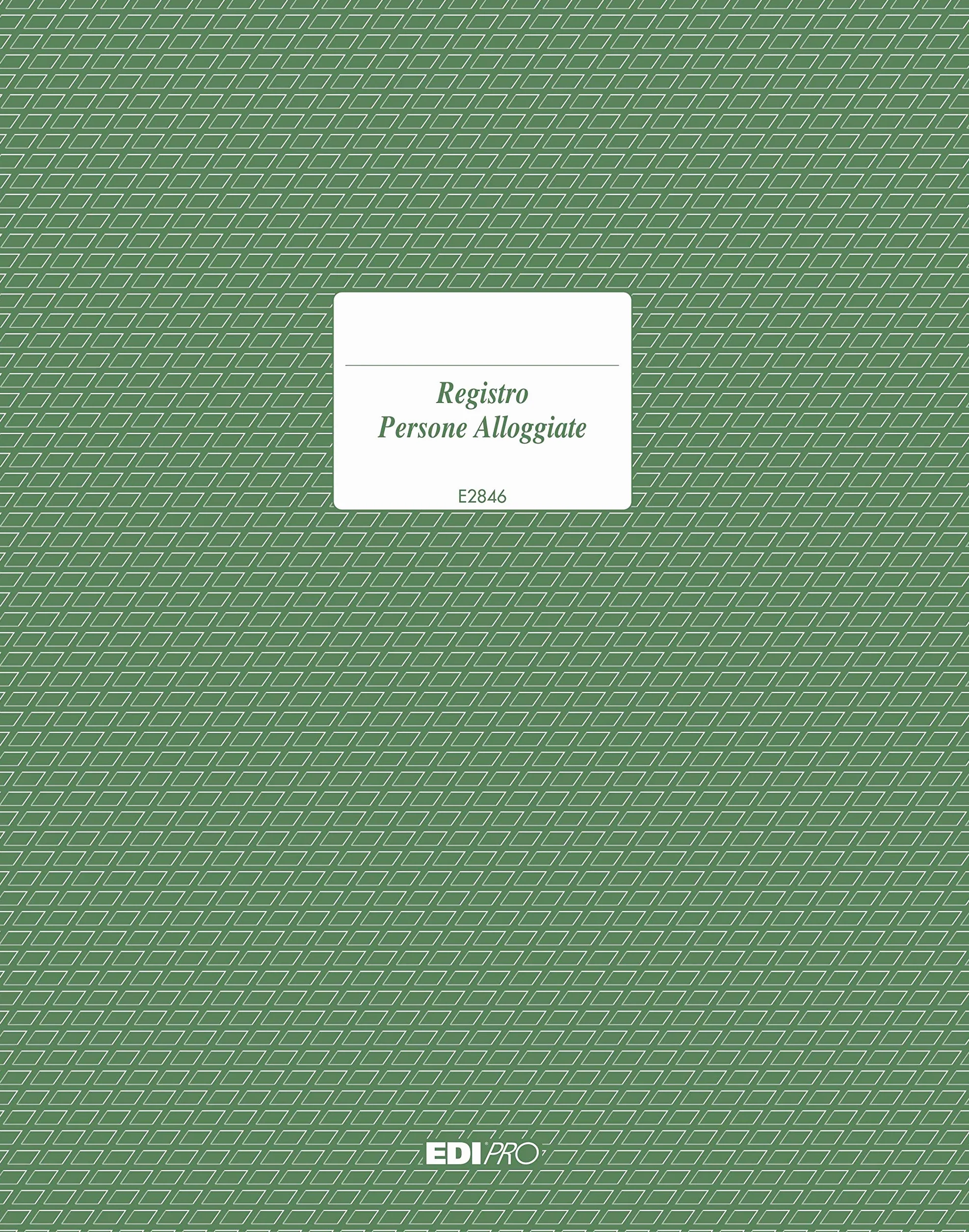 EDIPRO E2846 Registro persone alloggiate 47 pagine 31x24,5
