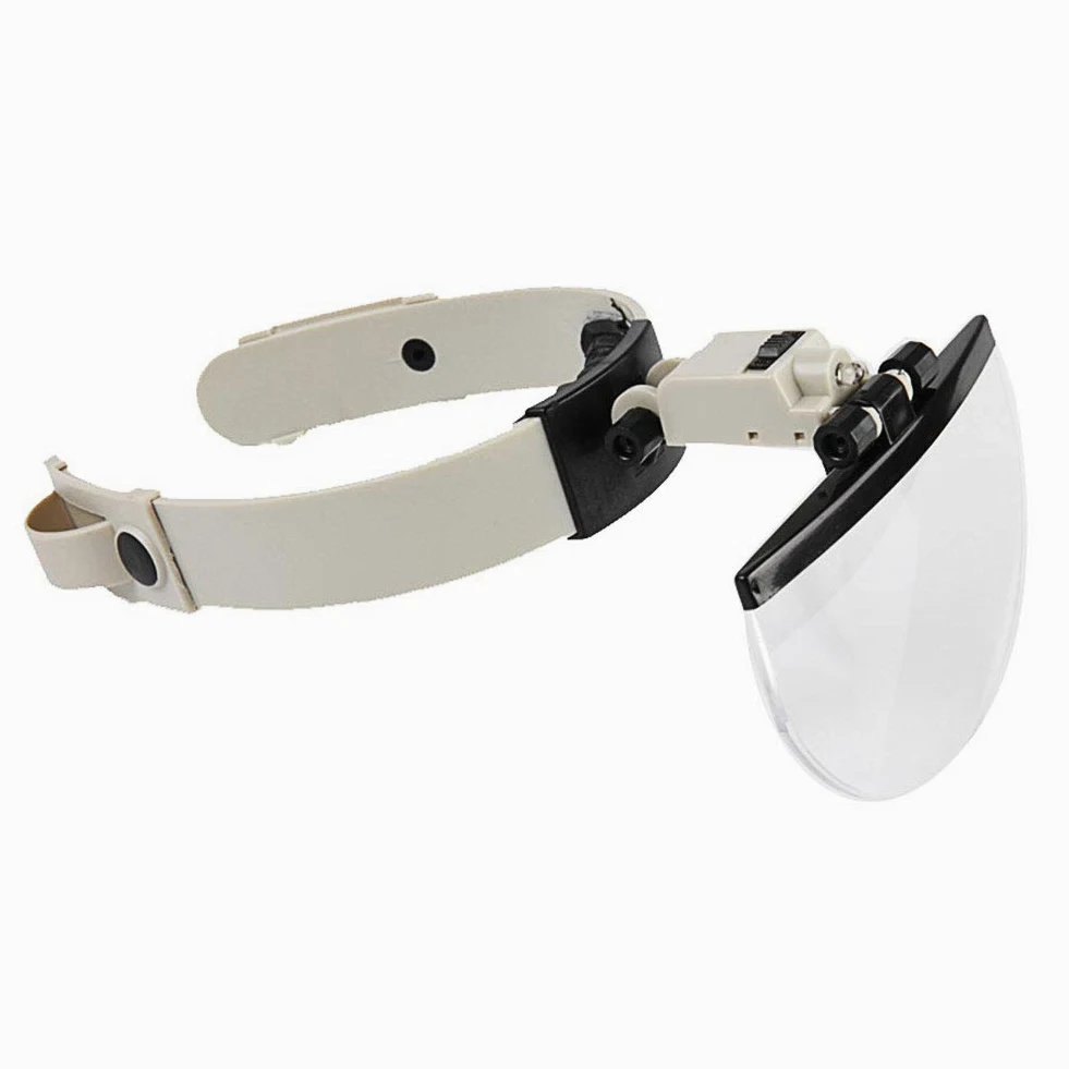 Lente Ingrandimento con Luce - Occhiali Ingrandimento Professionali per Modellismo,Riparazione Orologi,Ricamo,Dentista,Piccoli Lavori di Miniatura - 4 Lenti Intercambiabili(2X/3.8X/4.5X/5.5X)