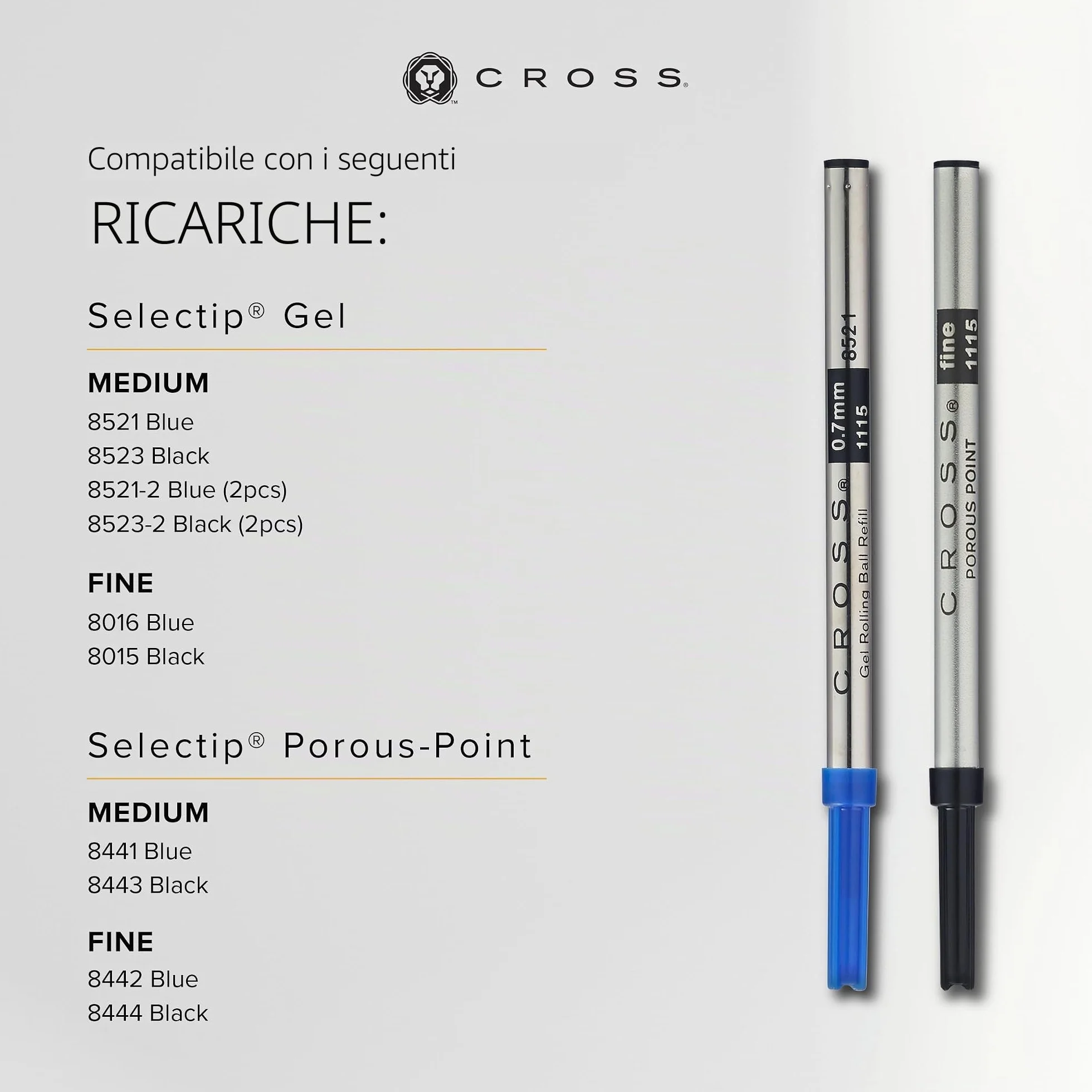CROSS Wanderlust - Penna roller ricaricabile con tappo a scatto, in metallo, con appuntamenti placcati oro 23 carati, punta a sfera media, include confezione regalo premium e cartuccia nera, 1