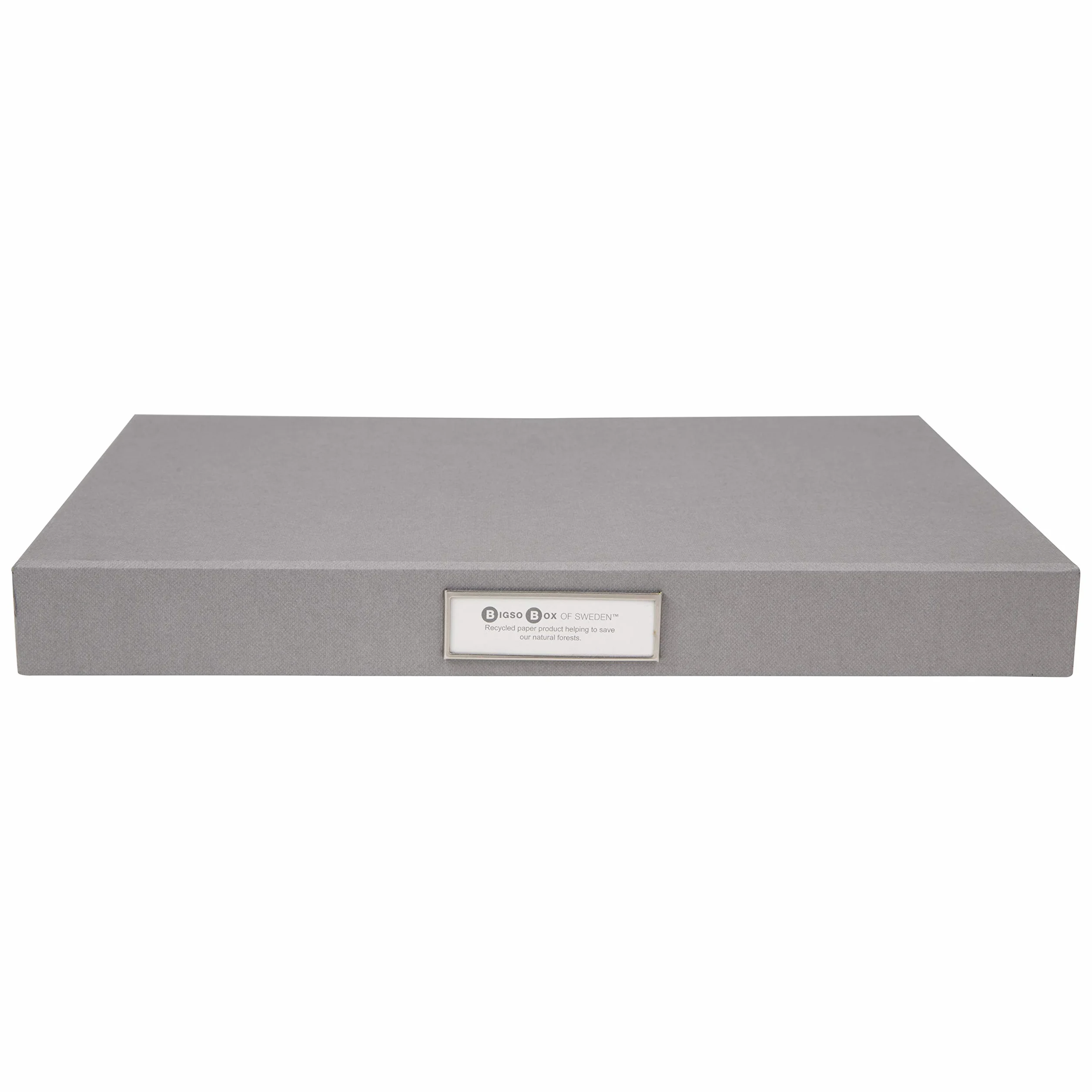 Bigso Sven Document Box Cornice Etichette Sottile Grey