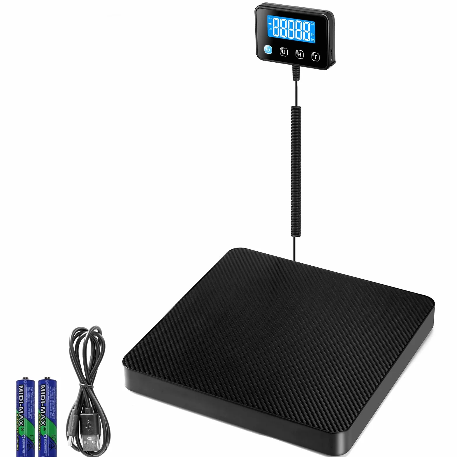 Bilancia Postale Digitale 200kg/440lb 10g/0,35oz con Display LCD e Tara