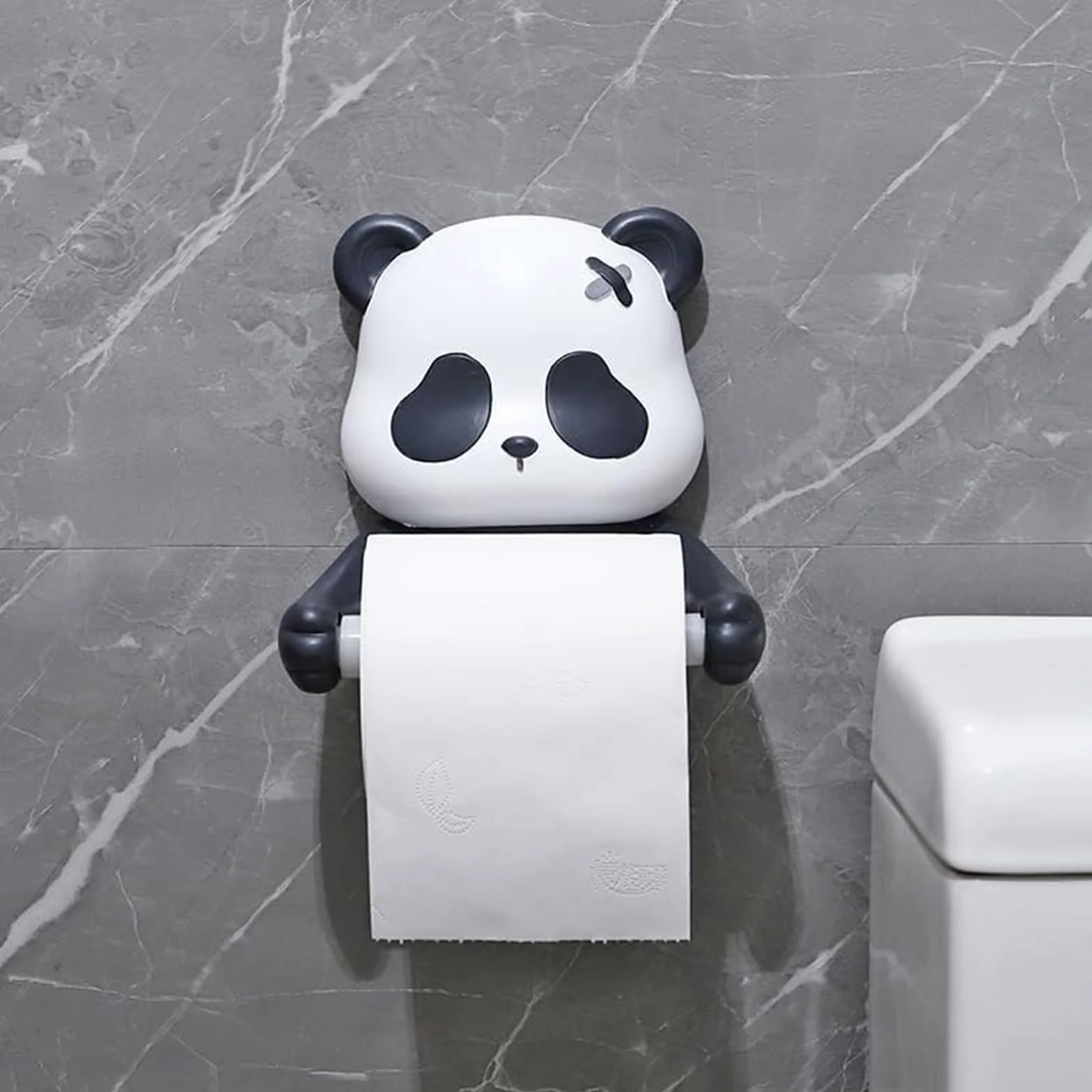 Panda Portarotolo Carta igienica Da Parete Non Forare Necessario Carta igienica Portarotolo Per Bambini Decorazione Bagno
