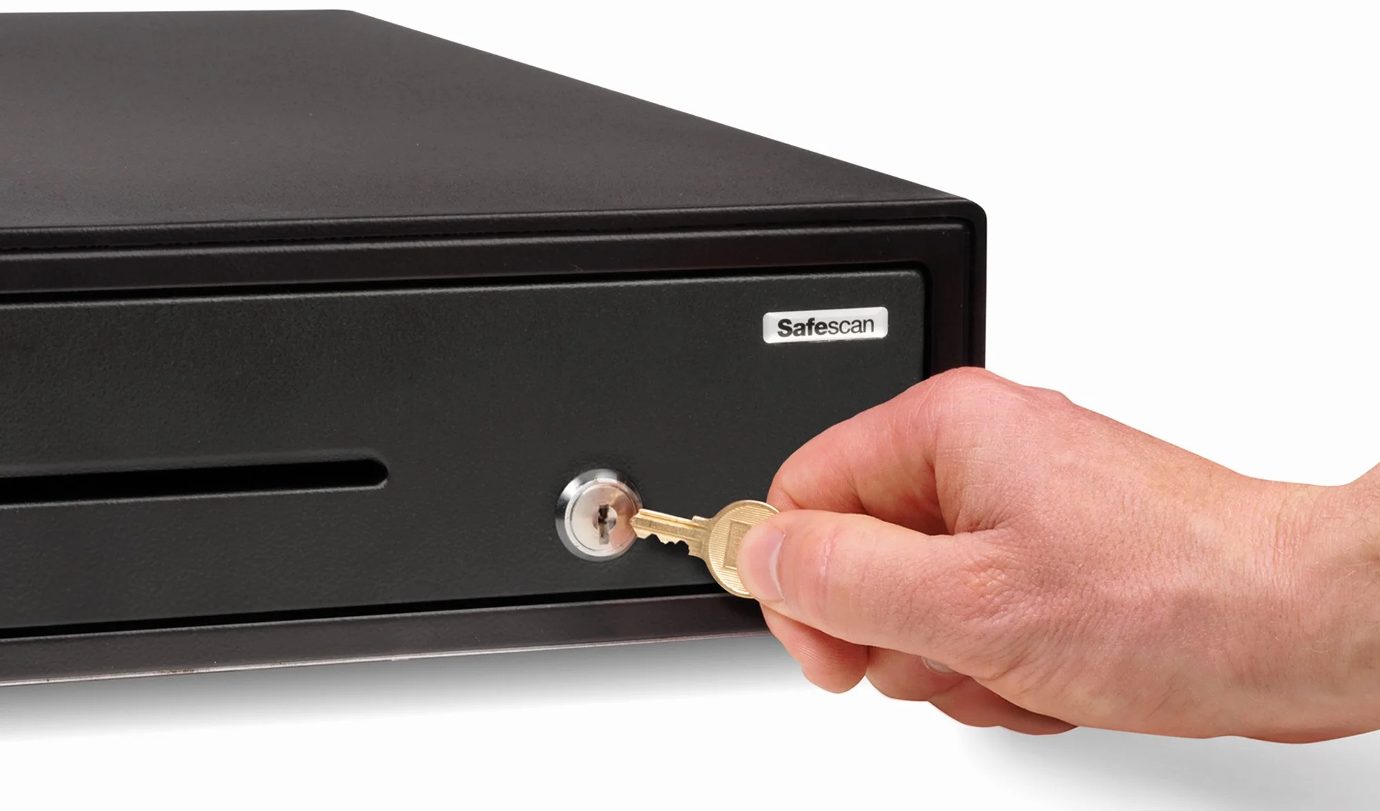 Safescan SD-4141 cassetto per soldi conserva i contanti - Cassa cassetto con 4 scomparti per banconote e 8 per monete - Connessione RJ-12 - Cassetto registratore di cassa 41 x 41,5 x 11,5 cm