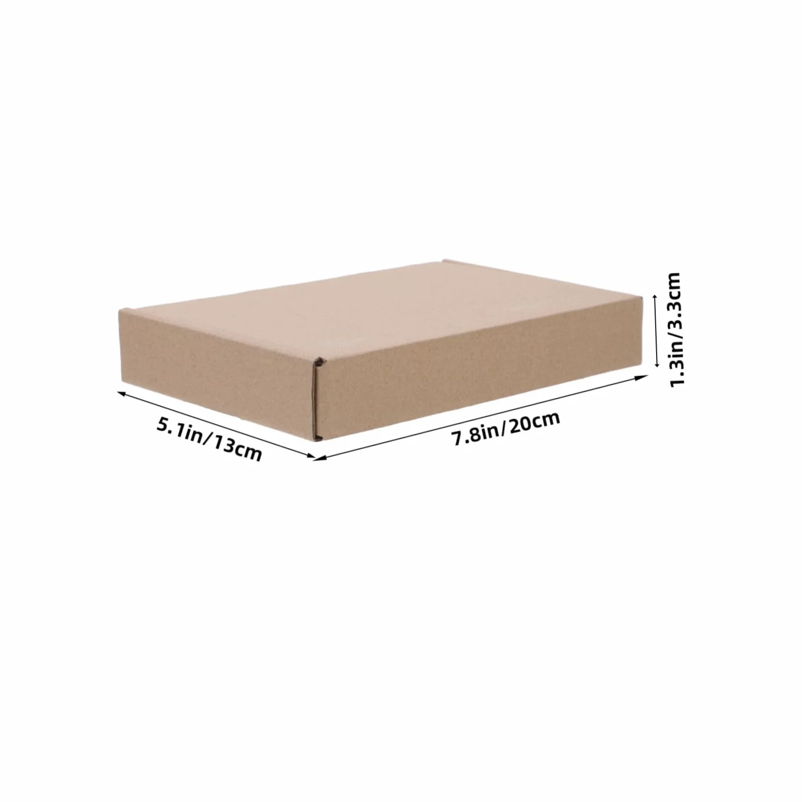 Scatola per Spedizione in Cartone Kraft Dimensione 200x130x33 25 Pezzi | Triplo Strato Irrigidito e Ondulato, Colore Kaki, Bordi Puliti senza Sbavature, per Coperte e Asciugamani