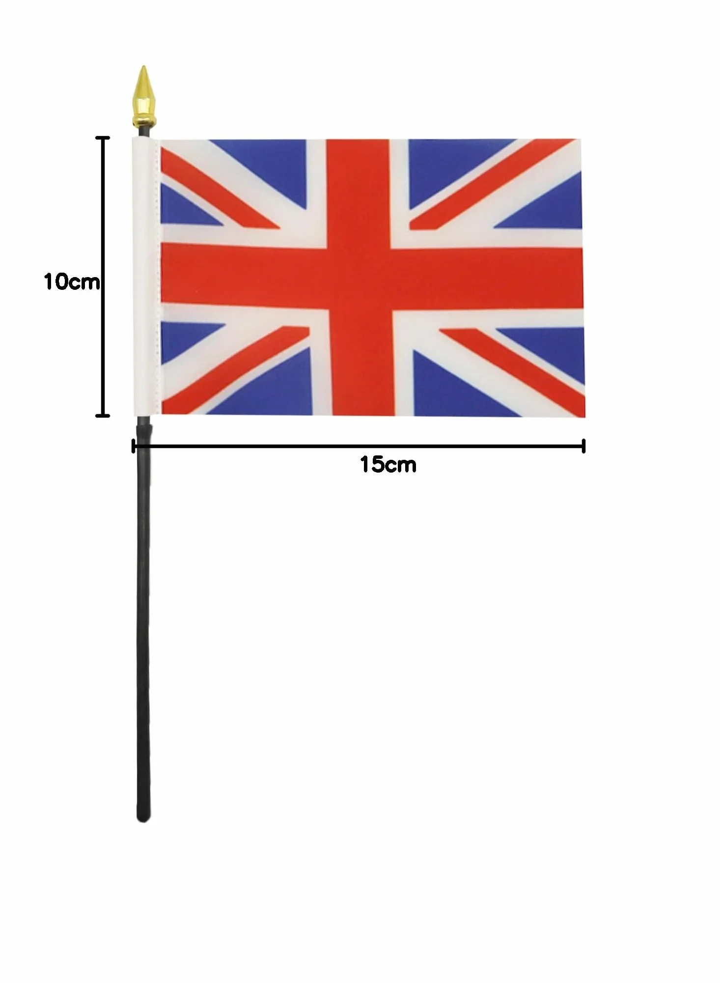 AZ FLAG Bandiera da Tavolo Regno Unito 15x10cm Punta Dorata - Piccola Bandierina Britannica Inglese UK
