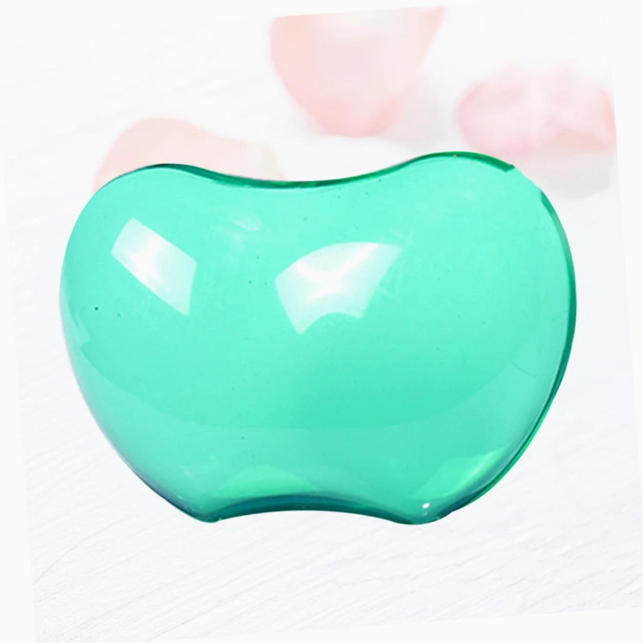 3 Pezzi Tappetini Mouse Trasparenti in Silicone con Poggiapolsi Ergonomico Antiscivolo e Morbido Protezione Polso per Computer Ufficio Casa Verde