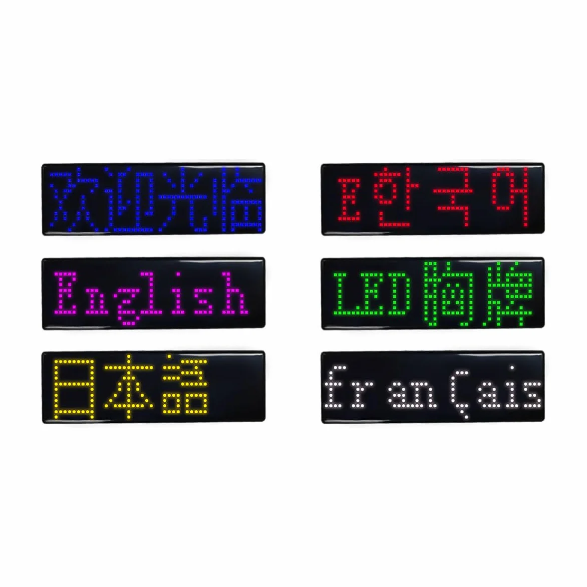 DollaTek Wireless LED Ricaricabile Targhetta a Scorrimento Programmabile Mini Display Rosso