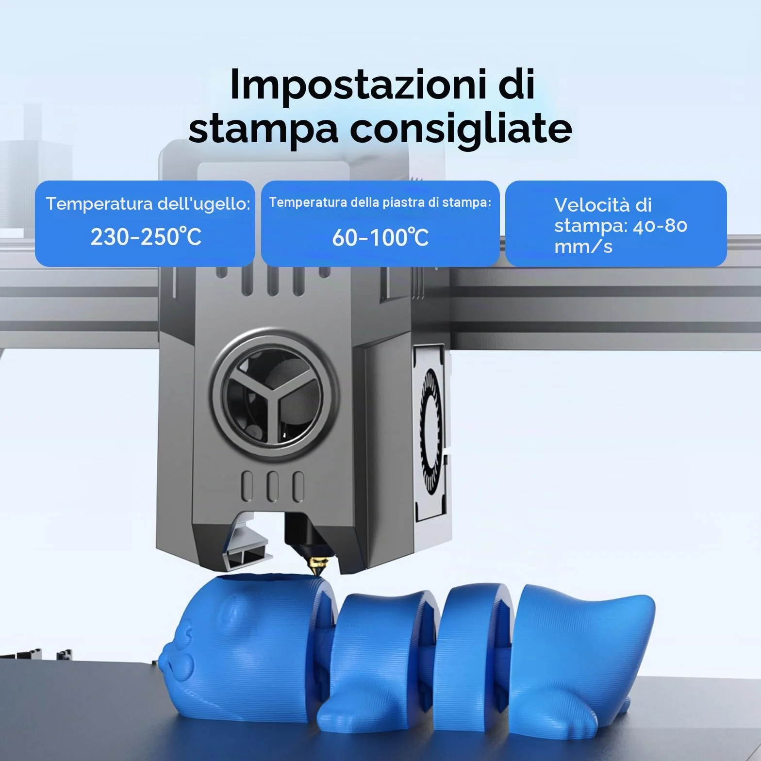 Creality PETG Refill Filamento 1,75 mm 1 kg Nero per Stampa 3D Precisione Dimensionale ±0,03 mm