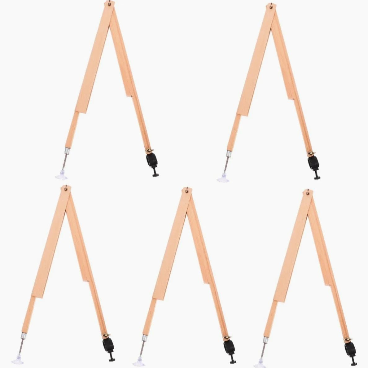 jojofuny 5 Pezzi compasso geometrico disegno della bussola compassi da disegno falegname di grandi dimensioni per bussola da disegno in legno bussola di prua Di legno Beige