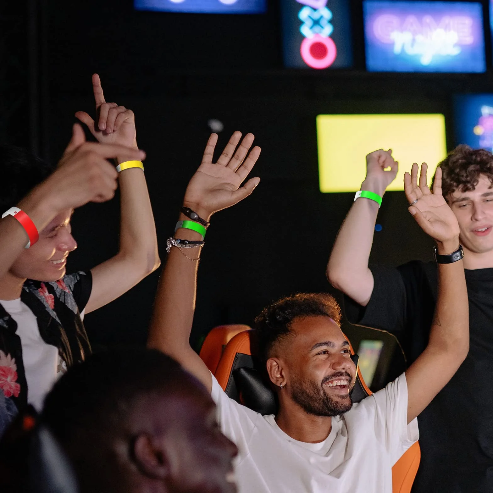 Braccialetti Identificativi al Neon KINBOM 300 Pezzi Impermeabili per Eventi Feste Concerti