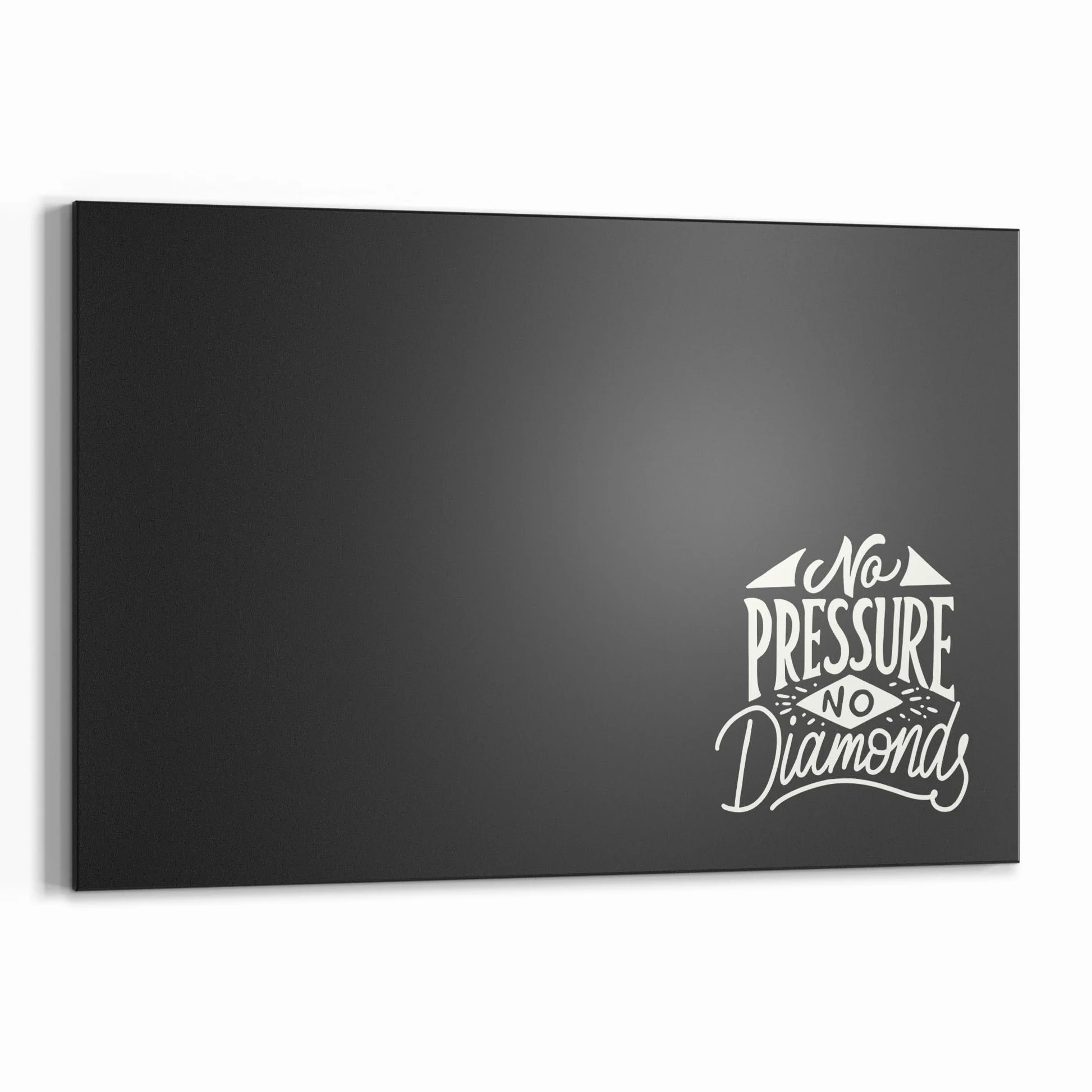 DEQORI Lavagna magnetica con stampa UV | Motivo "Sei un diamante" | Design rettangolare 90 x 60 cm | Lavagna in metallo a gesso scrivibile – Decorazione da parete per cucina, corridoio, cameretta dei