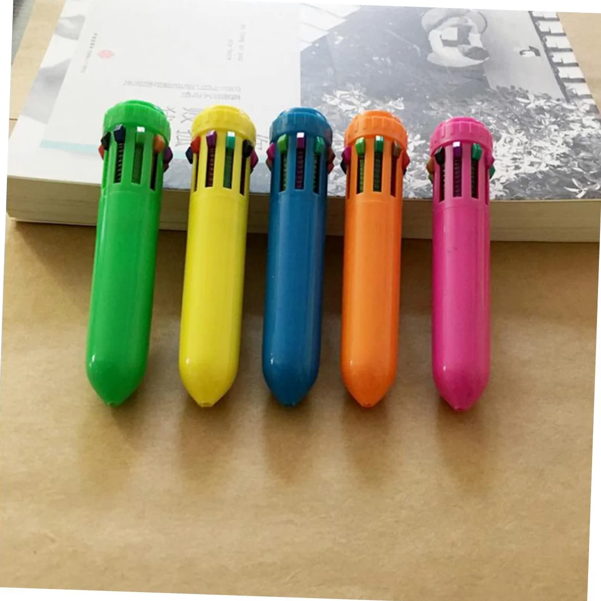 Operitacx 24pezzi Penne Sfera Retrattili Di Penne Per Scuola e Ufficio Con Assortiti Per Scrittura e Confortevole