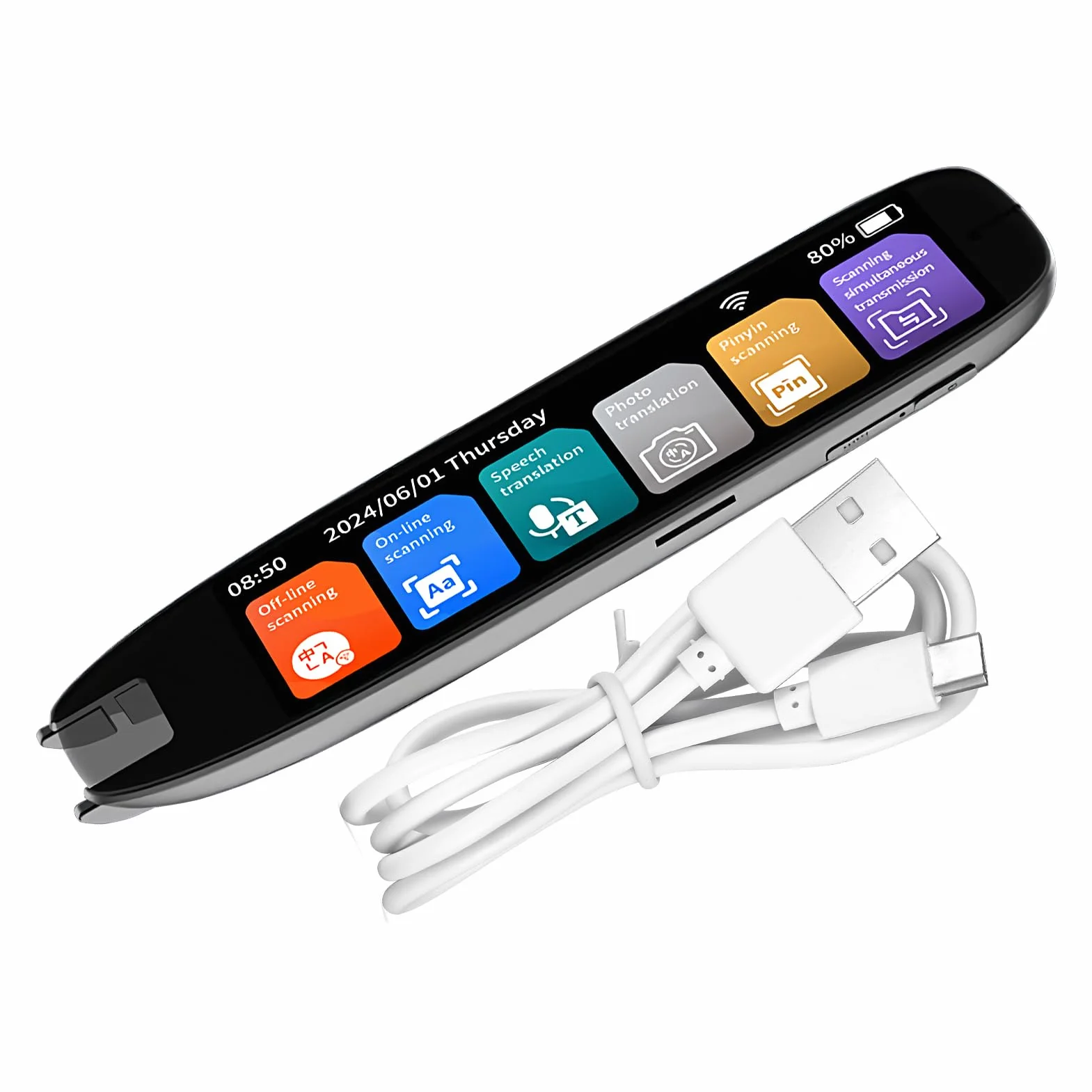 Penna Traduttore Penna Traduttore Voce Senza Connessione | Touchscreen Scanner Voce Dizionari Elettronici 142 Lingue per Studenti Uomini Donne