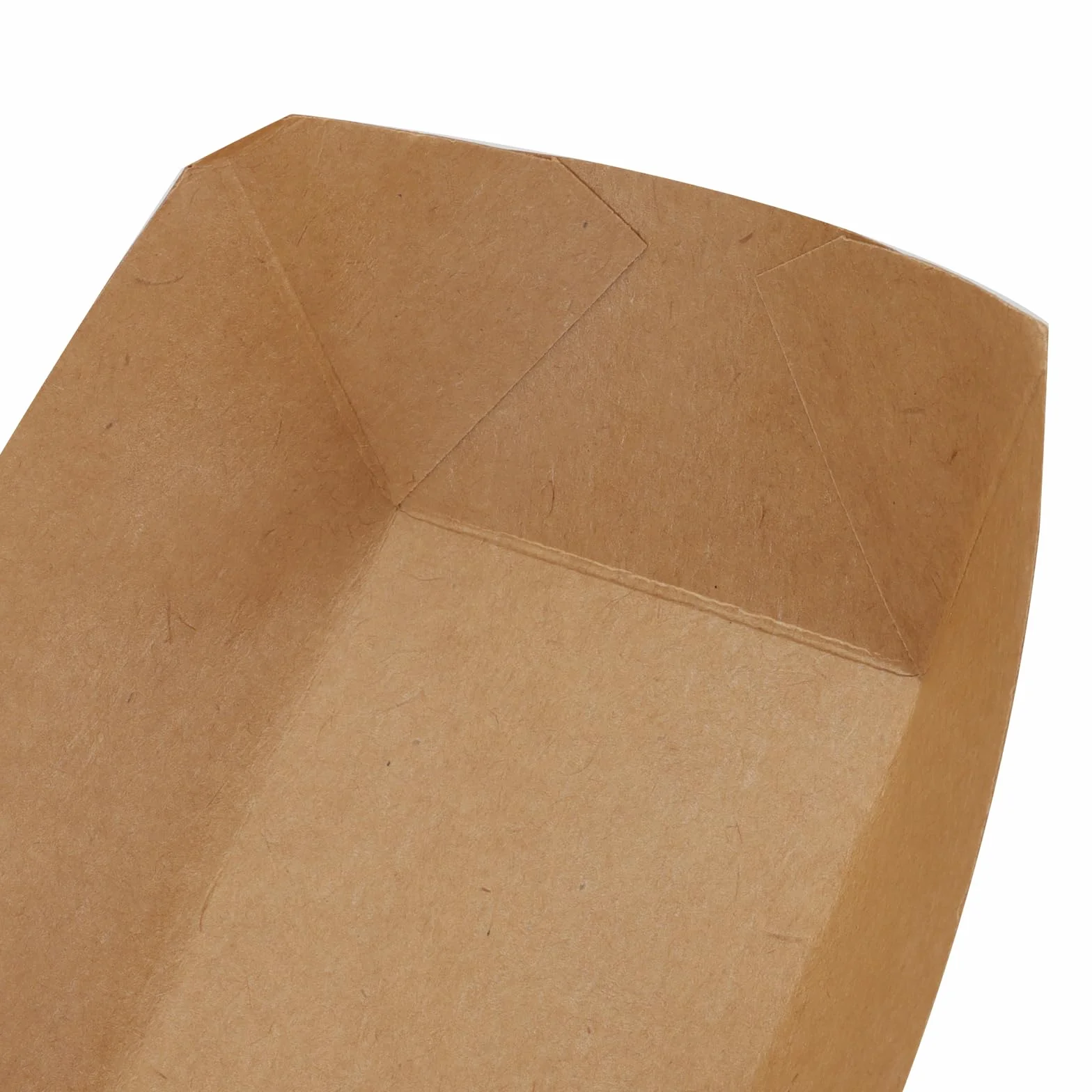 Ciotole in cartone kraft 165 x 120 x 25 mm per fingerfood snack patatine fritte