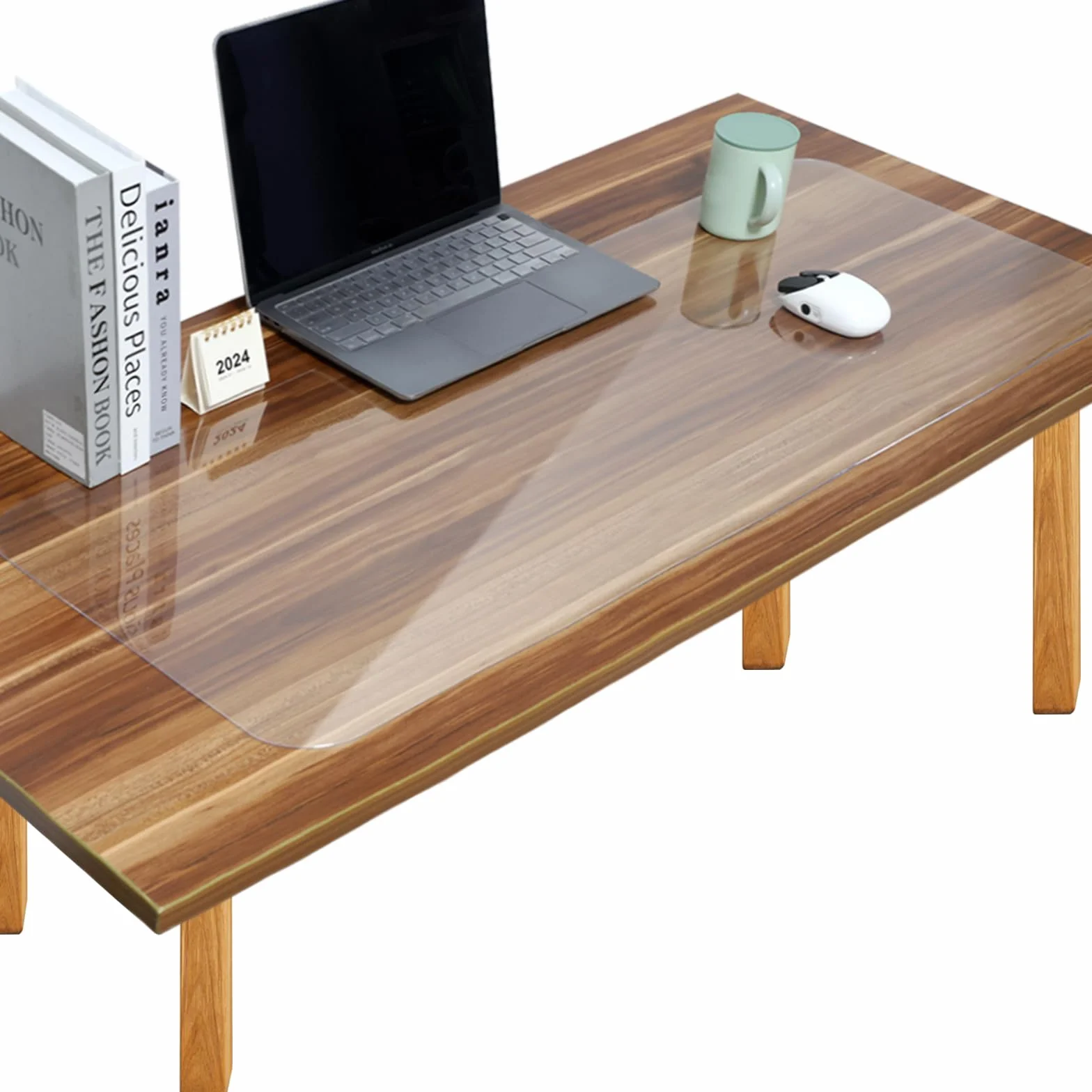 Sottomano da scrivania trasparente 80 x 40 cm impermeabile antiscivolo