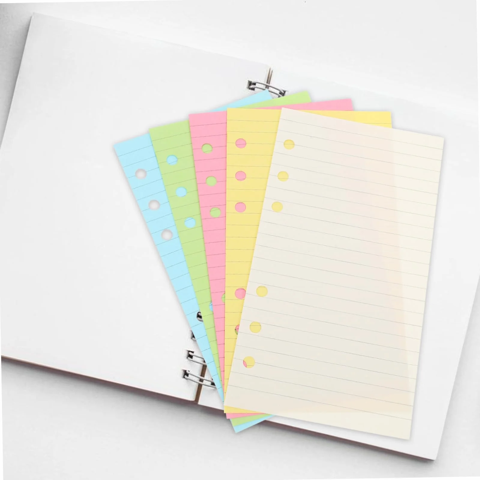 Homoyoyo Set da 2 Confezioni Carta per Planner a 6 Anelli Pagine Staccabili per Scuola e Casa