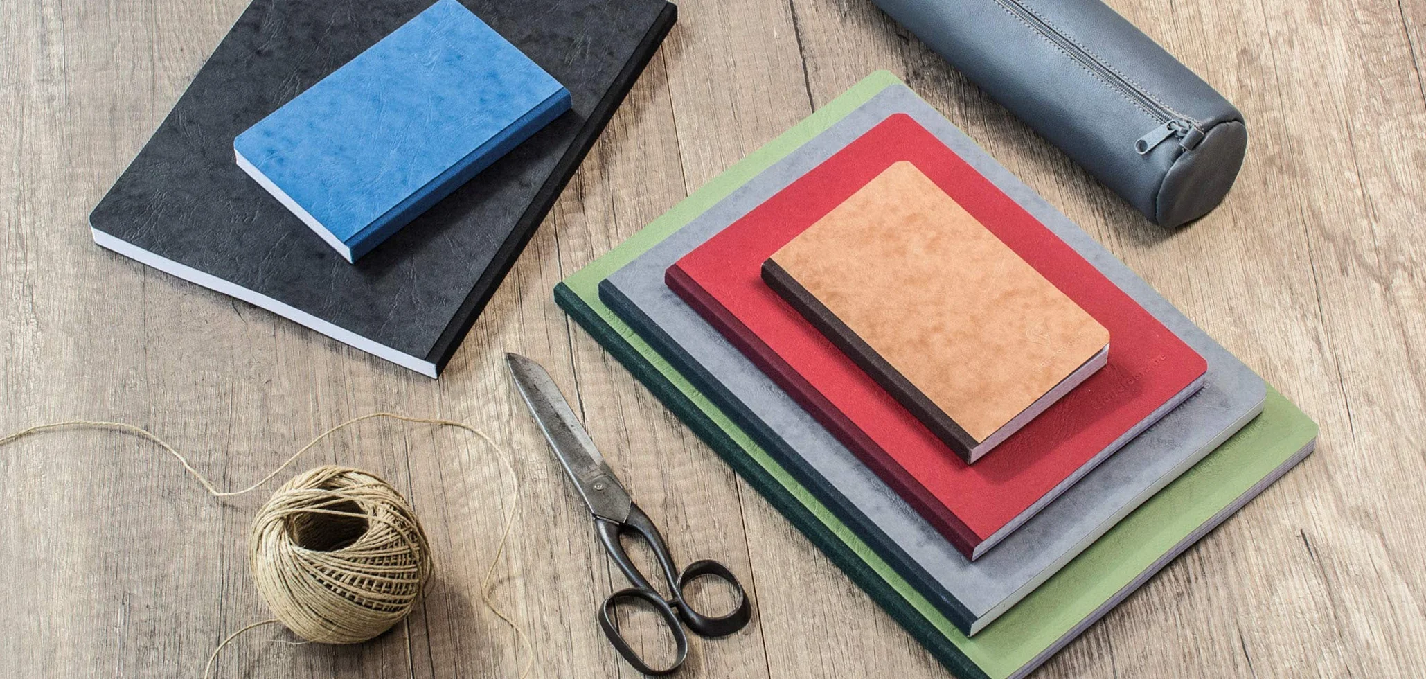 Clairefontaine 79140C Age Bag taccuino cucito A4 21x29,7 cm 192 pagine carta 90 g copertina effetto cuoio