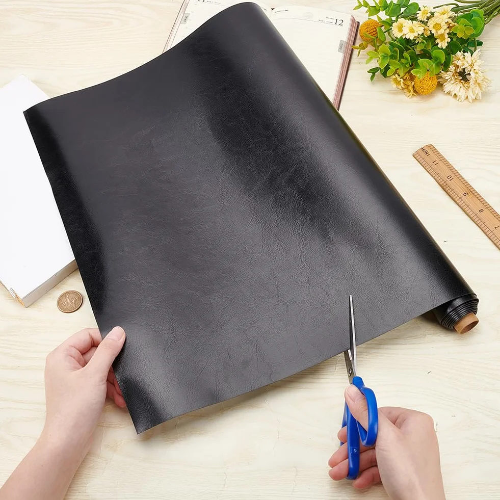 OLYCRAFT similpelle in finta pelle 120 x 43 cm 0,7 mm spessore per rilegatura libri copertina