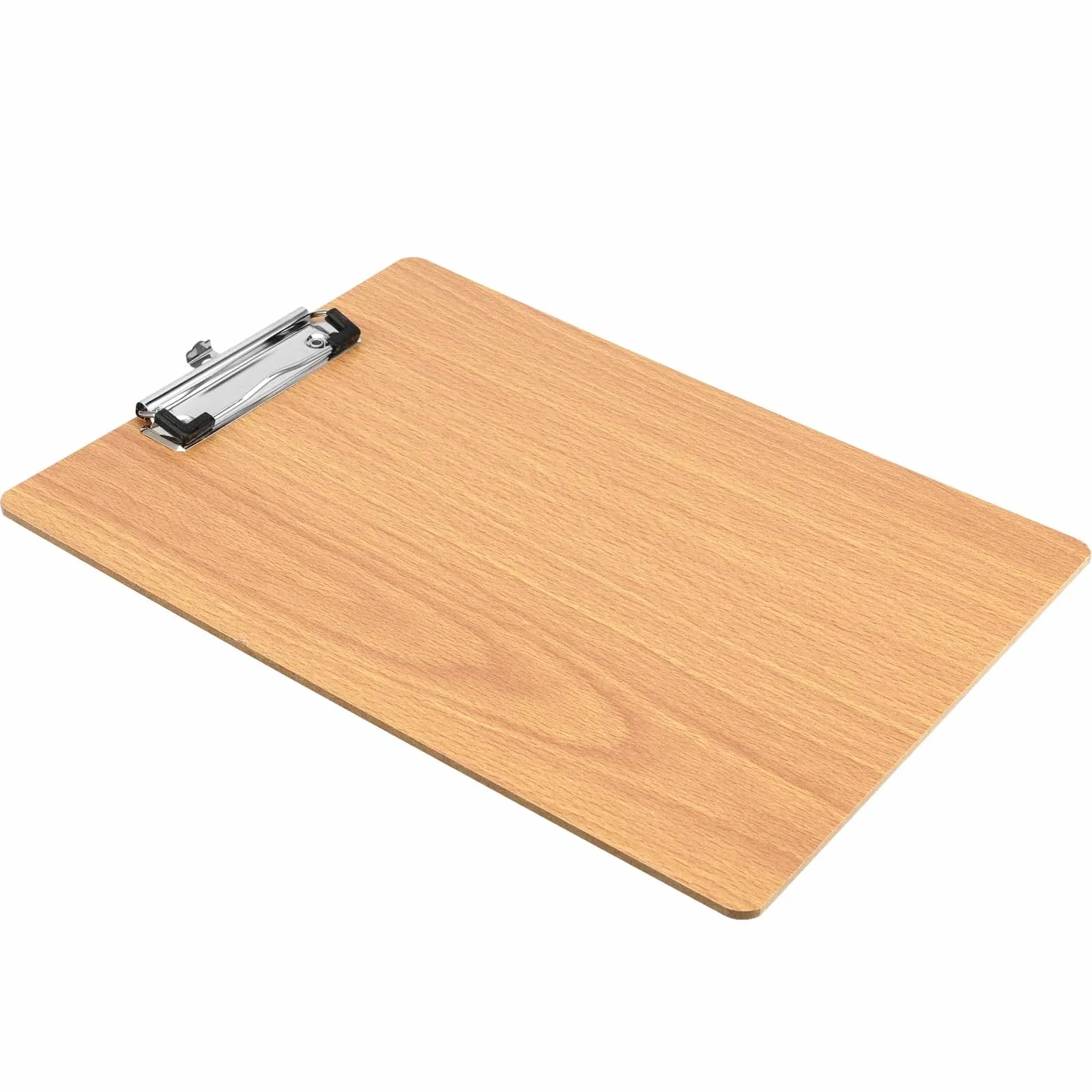 Confezione da 15 Porta Appunti in Legno A4, con Clip in Metallo e Foro per Appendere l'Ufficio e il Ristorante