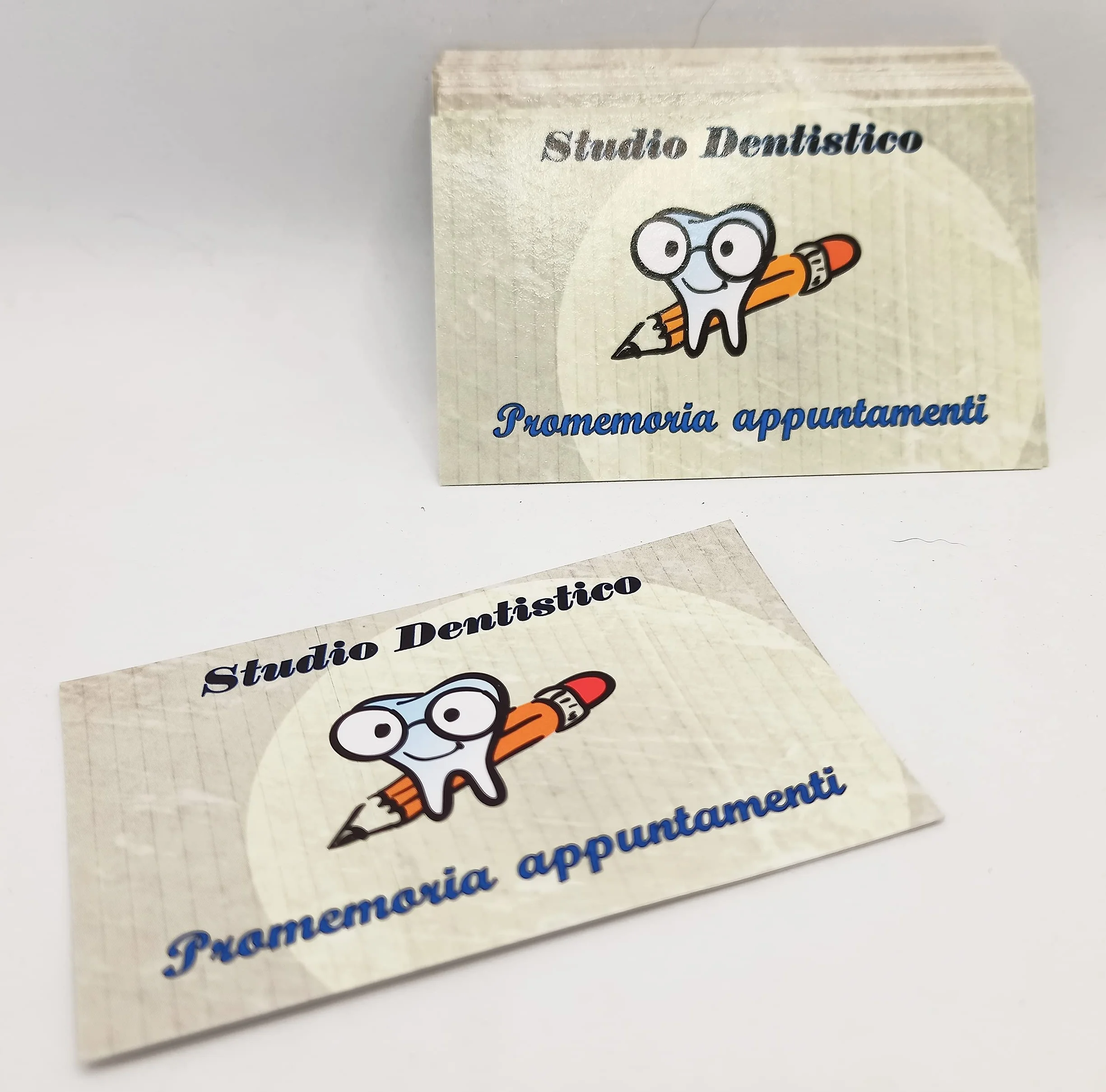 GHIBLI 500 Biglietti Appuntamento Dentista – Tessere Promemoria Pazienti Studio Odontoiatrico 4 Righe Giorno Data Ora