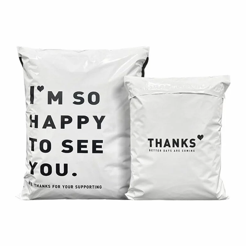 Borsa da imballaggio espressa 50 Pezzi di Colore Bianco Addensato Sacchetto Espresso Stampa Abbigliamento Impermeabile Sacchetti for imballaggio Busta Busta for corriere (Color : 45X60cm 50pcs)