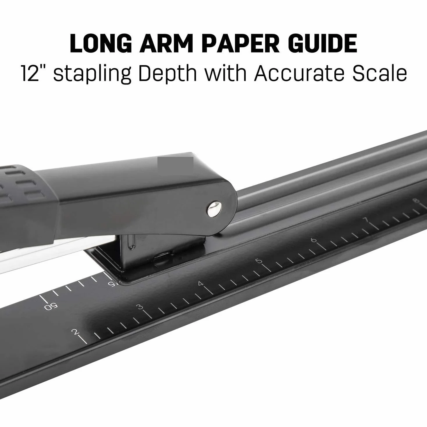 Cucitrice per Casa Ufficio Bookmaker di Libri Standard A Braccio Lungo Prenota Prenotazione Il È Allungato Accessori per Scrivania(Black)