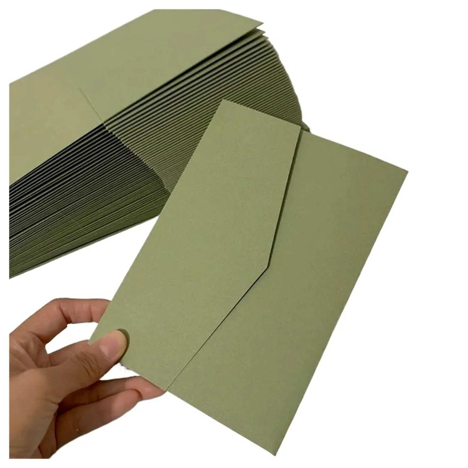 Buste Da Lettera Busta di carta for matrimonio fai da te con biglietto tascabile vuoto 50 pezzi(Sage green)