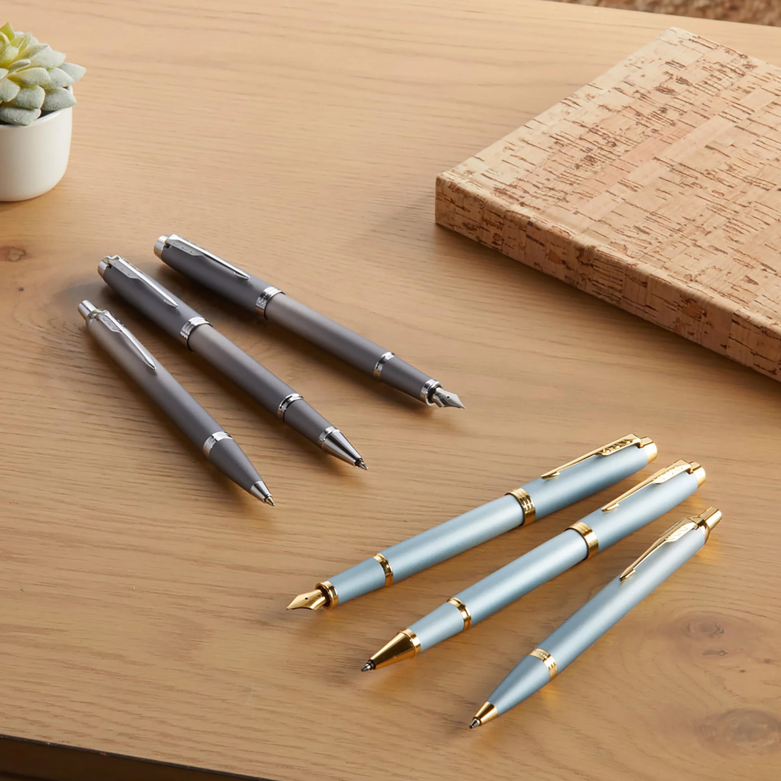 Parker IM Penna a Sfera Scrittura Rituals, Turchese-Verde Sfumatura, Punta Media, Inchiostro Blu, Confezione Regalo