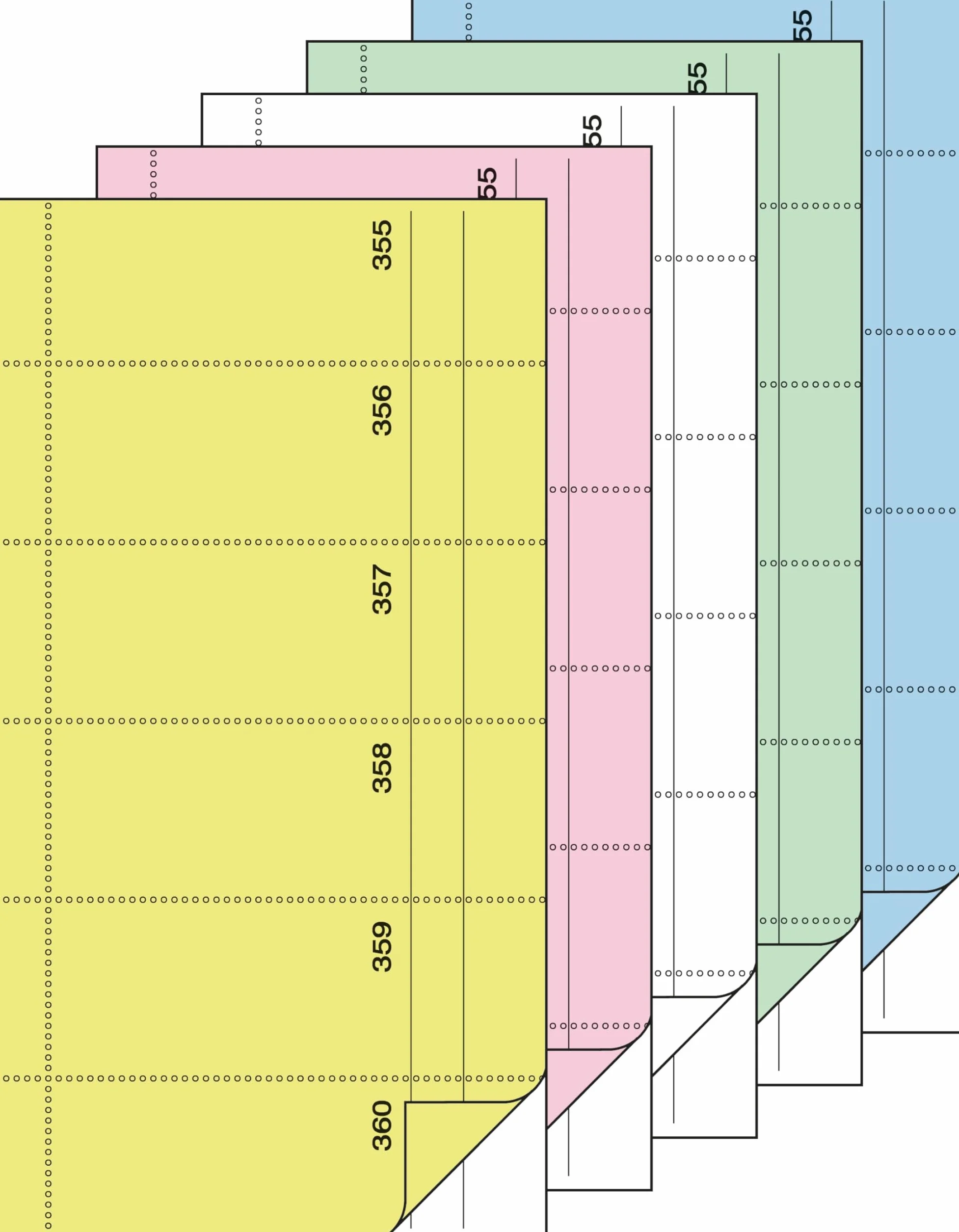 Sigel-Blocco voucher bo071 biglietti 105-360 Sparpack: Giallo, rosa, Bianco, Verde, blu