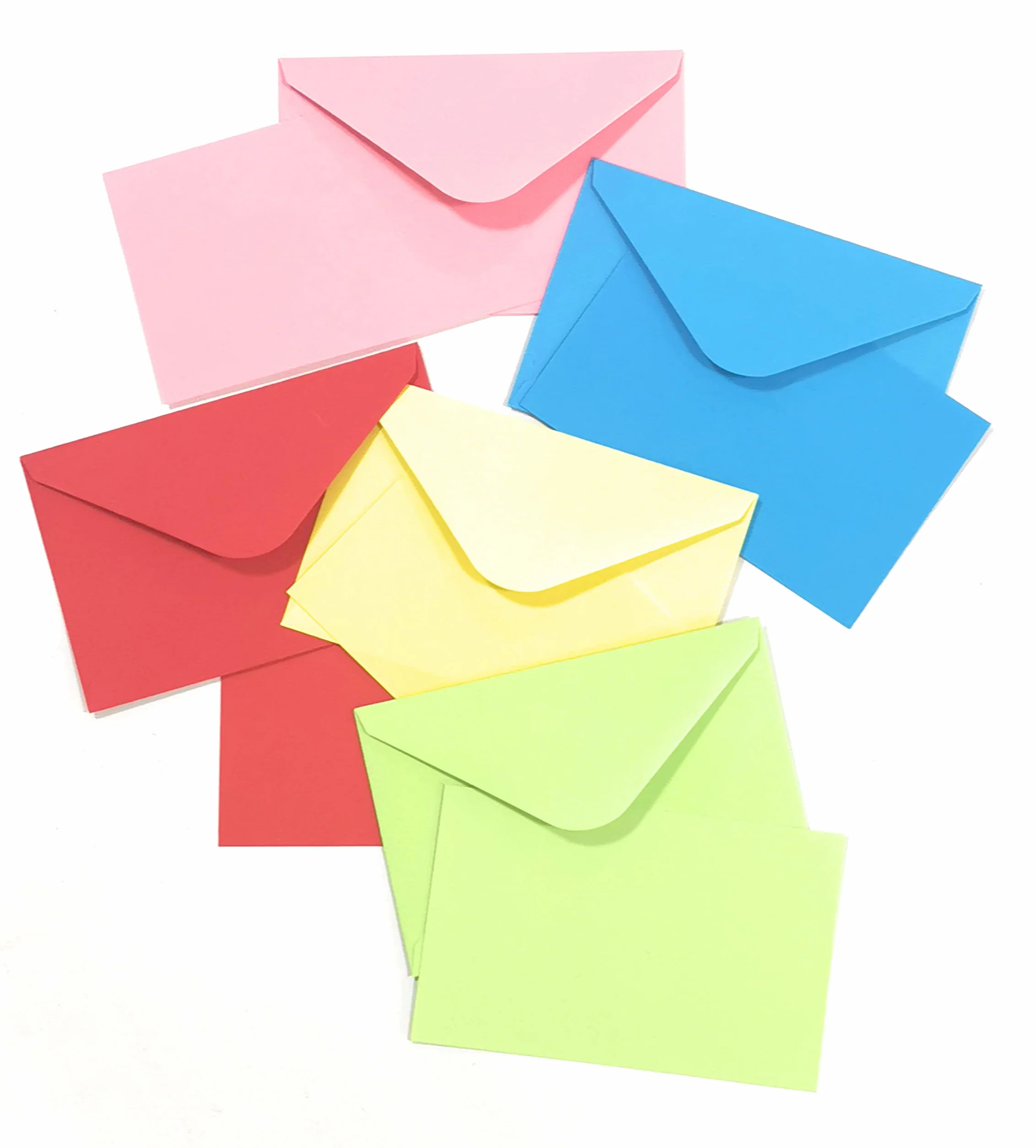JEYEFFE 100 Pezzi Buste Colorate 14x9 cm Mini Buste per Matrimoni Feste Compleanno Regali Biglietti di Auguri MULTICOLORE