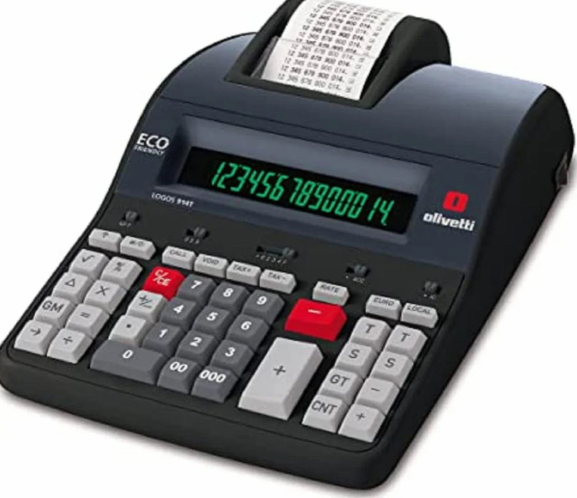 Calcolatrice Olivetti Logos 914T Scrivente con Rotolo Termico