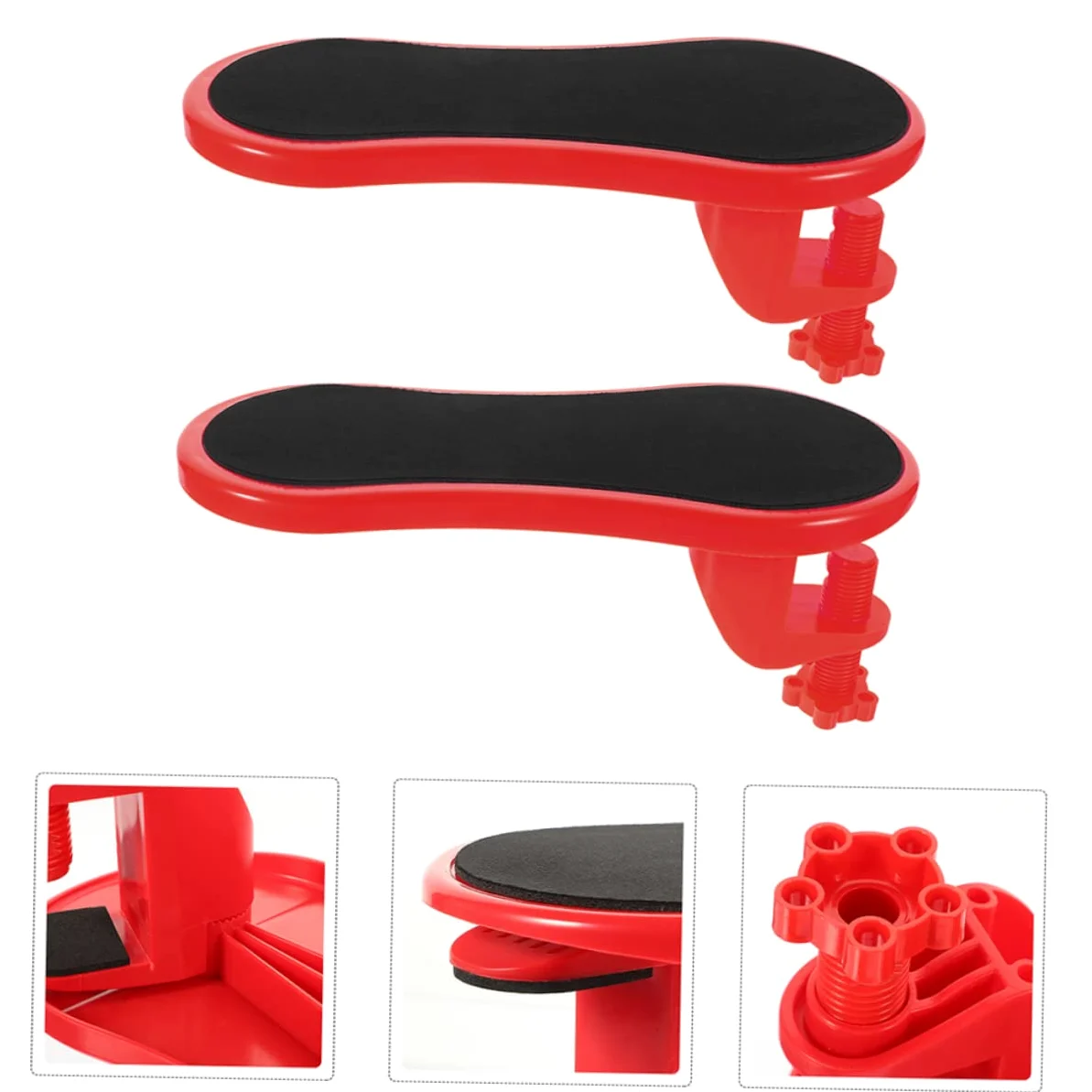 2pezzi Poggiapolso Ergonomici per Scrivania in Gomma e Cotone, Supporto Braccio Leggero e Facile da Trasportare, per Ufficio e Viaggi di Lavoro